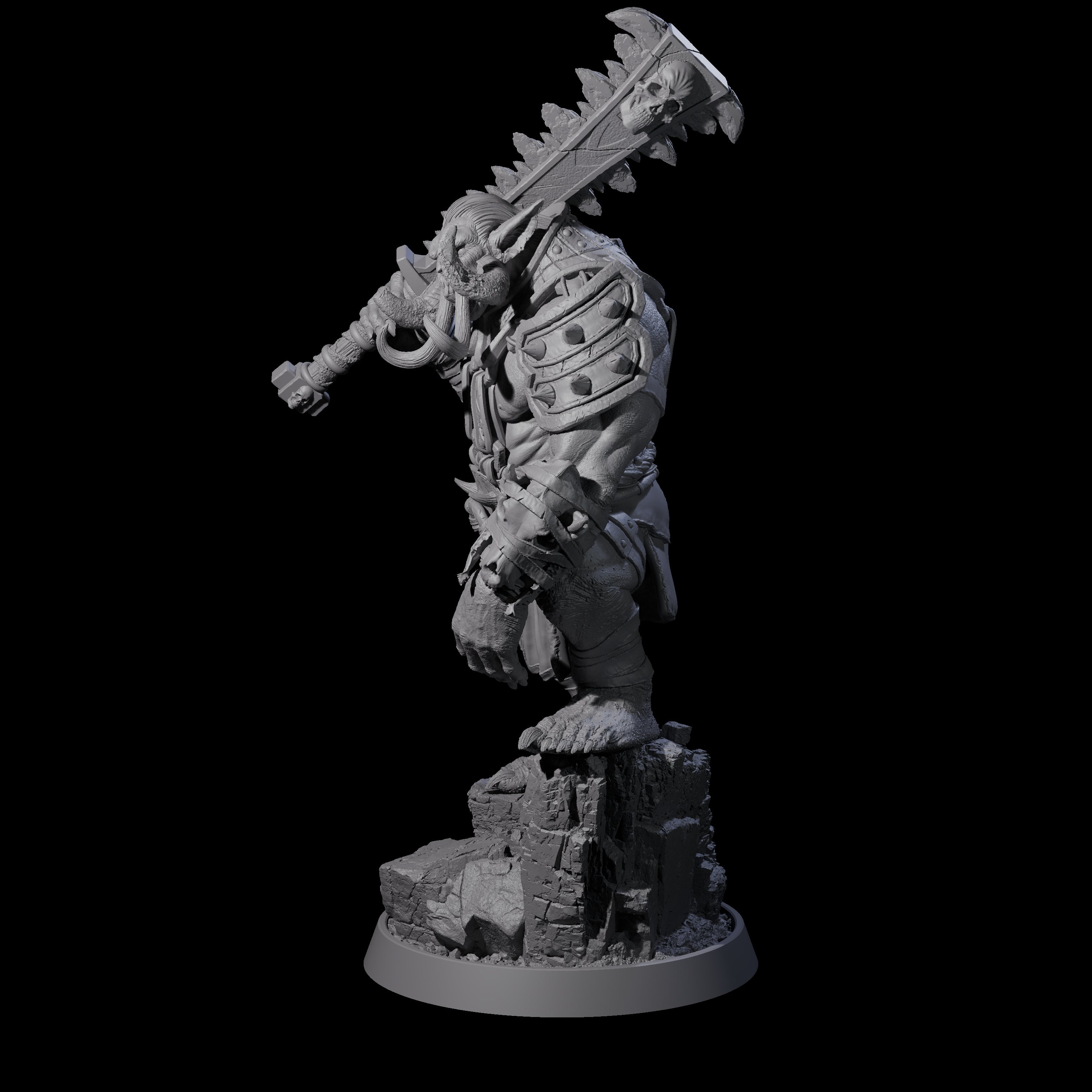 Athletic Tusked Hobgoblin J Miniature for Dungeons and Dragons, Pathfinder or other TTRPGs