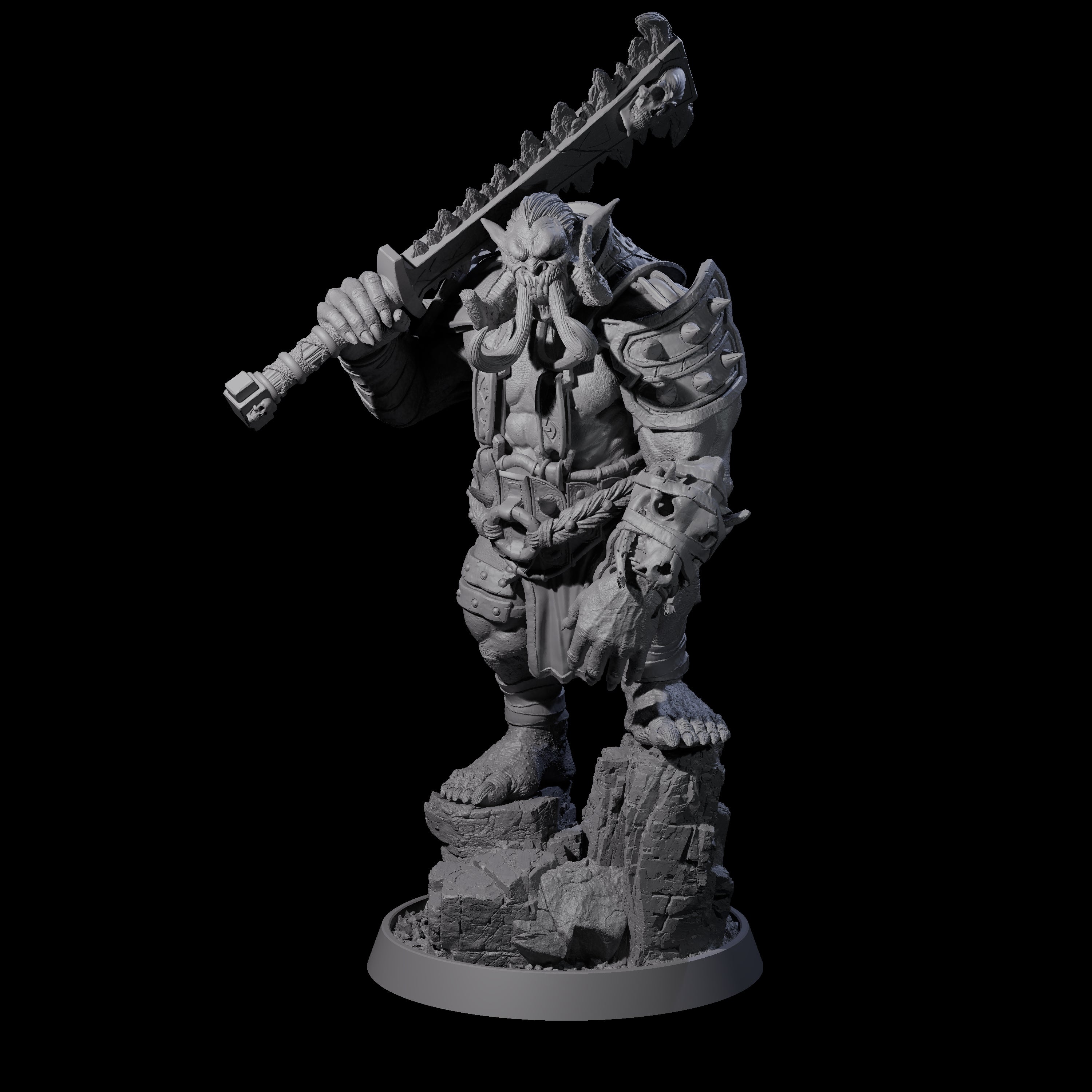 Athletic Tusked Hobgoblin J Miniature for Dungeons and Dragons, Pathfinder or other TTRPGs