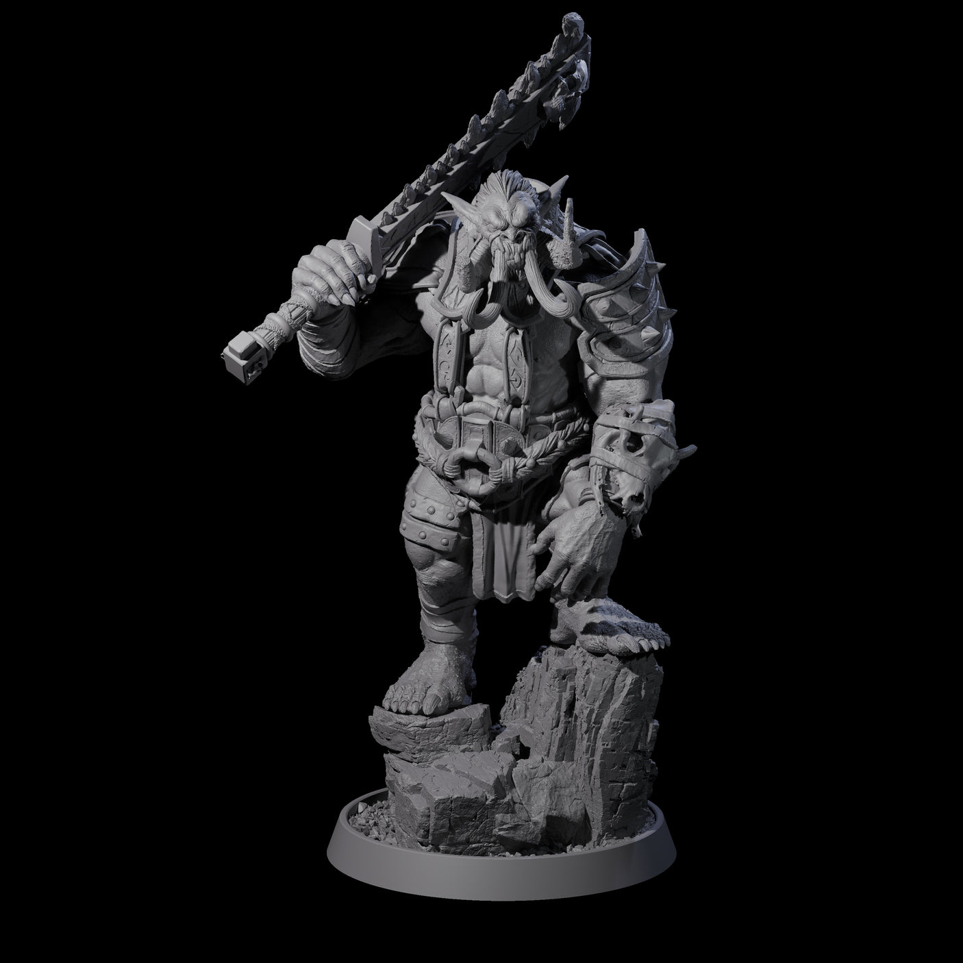 Athletic Tusked Hobgoblin J Miniature for Dungeons and Dragons, Pathfinder or other TTRPGs