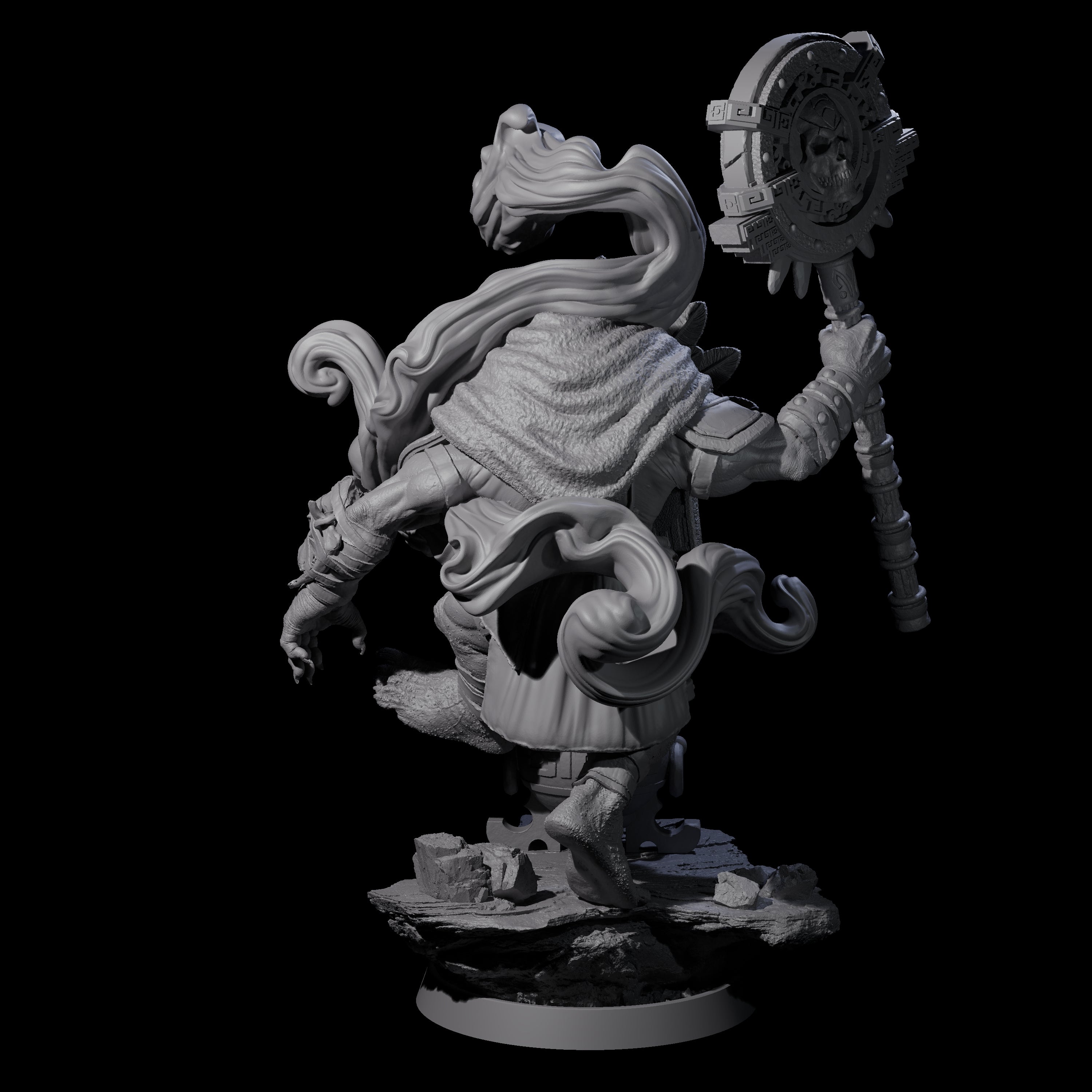 Athletic Tusked Hobgoblin K Miniature for Dungeons and Dragons, Pathfinder or other TTRPGs