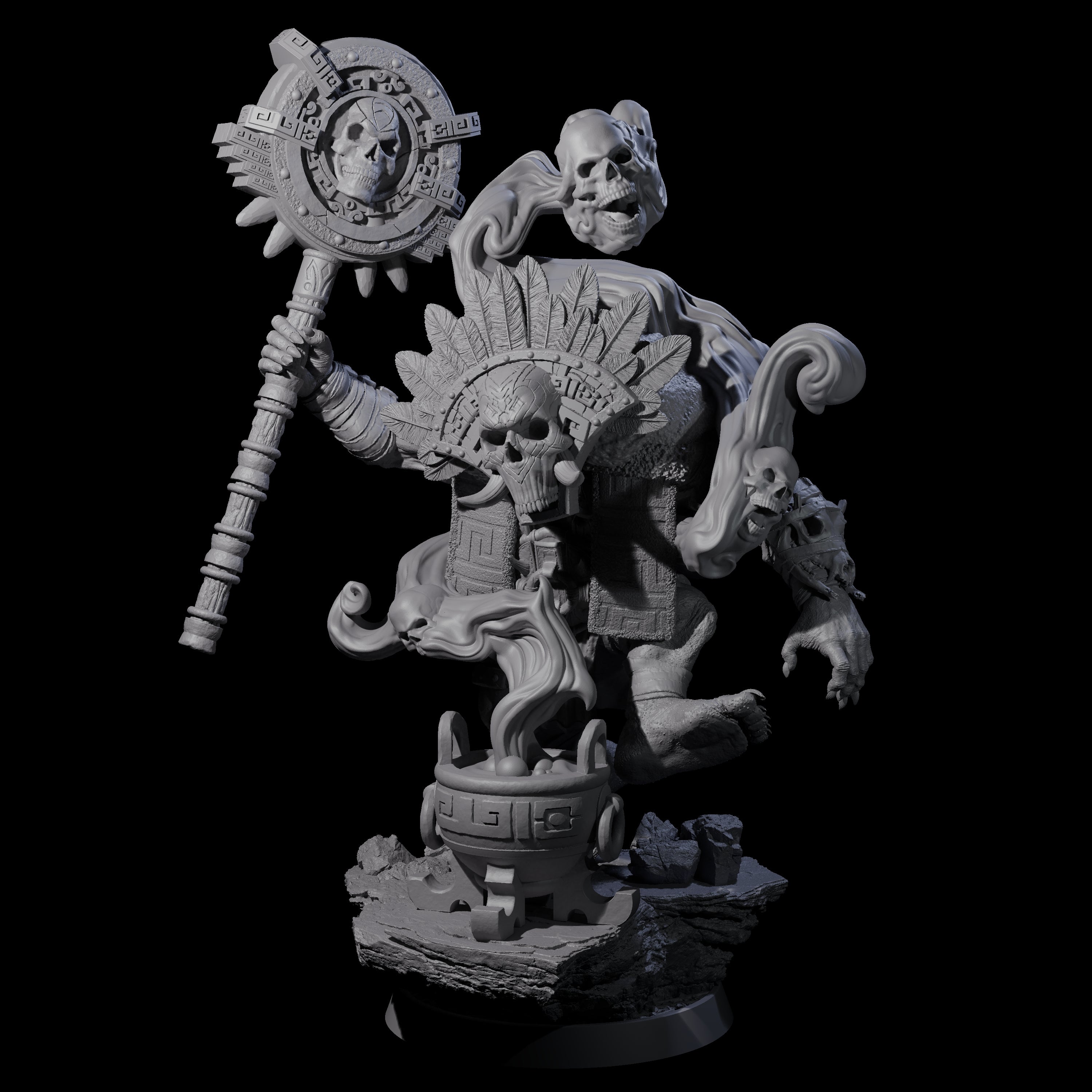 Athletic Tusked Hobgoblin K Miniature for Dungeons and Dragons, Pathfinder or other TTRPGs