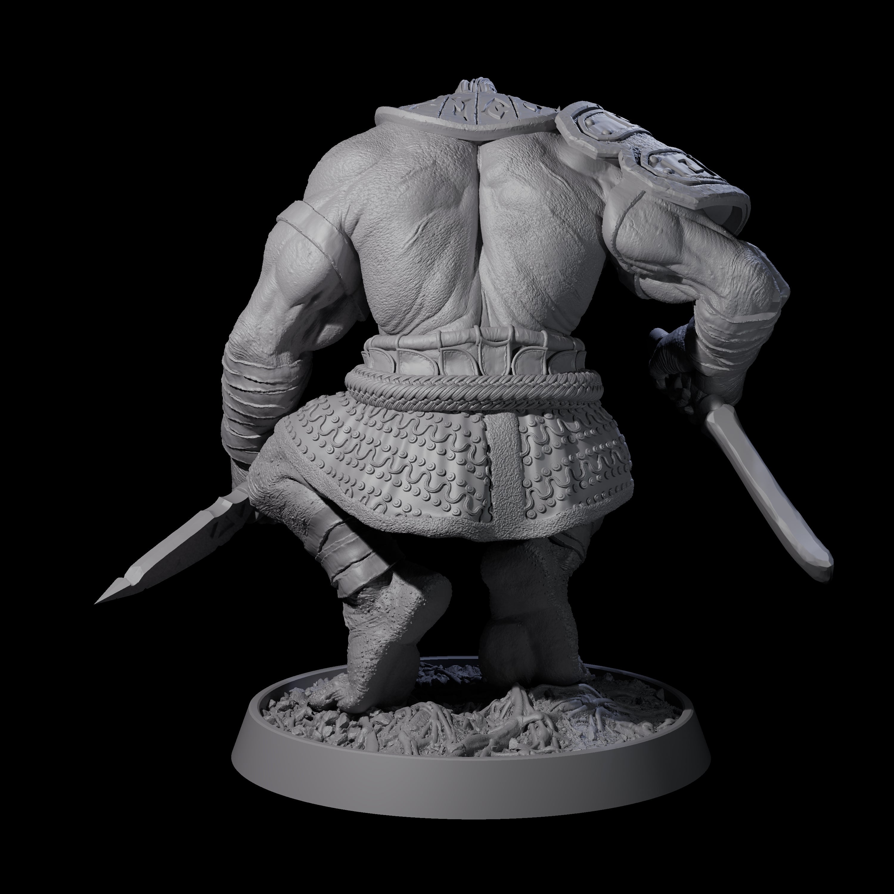 Athletic Tusked Hobgoblin L Miniature for Dungeons and Dragons, Pathfinder or other TTRPGs