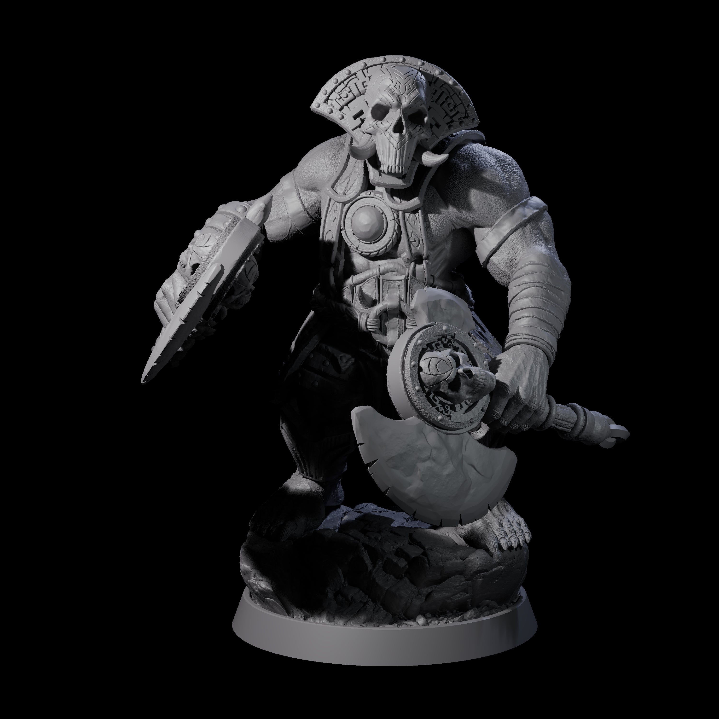 Athletic Tusked Hobgoblins Miniature for Dungeons and Dragons, Pathfinder or other TTRPGs