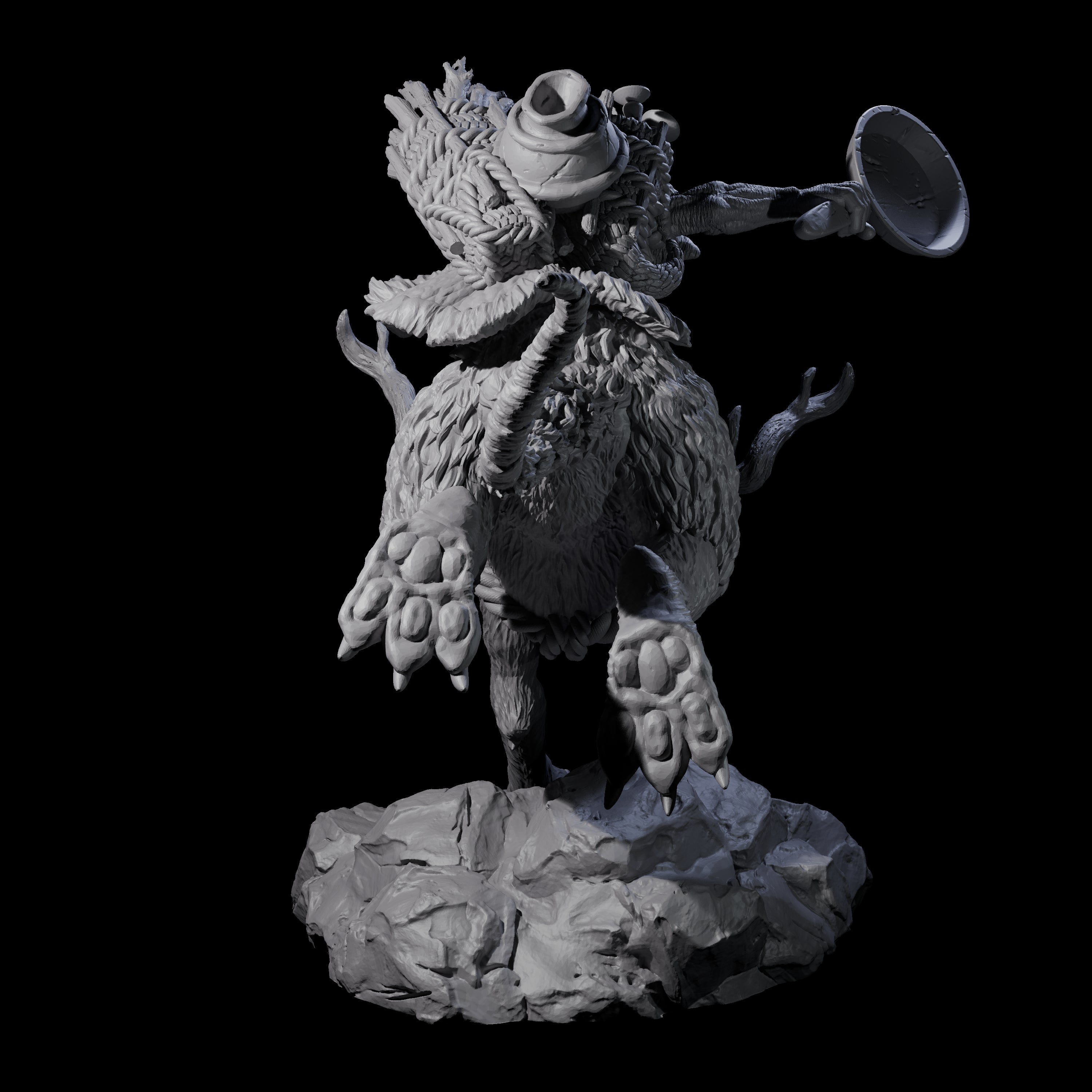 Attacking Goblin on Jackalope D Miniature for Dungeons and Dragons, Pathfinder or other TTRPGs