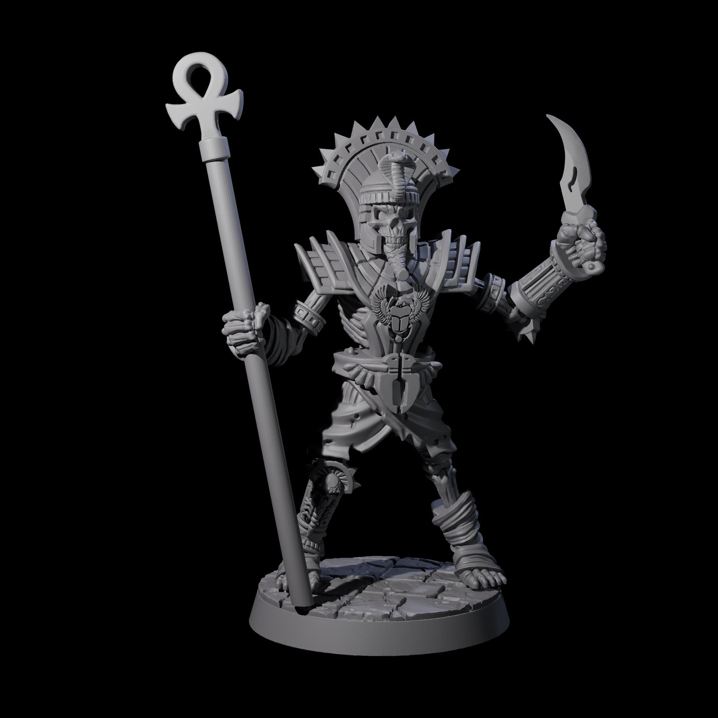 Attacking Mummy A Miniature for Dungeons and Dragons, Pathfinder or other TTRPGs