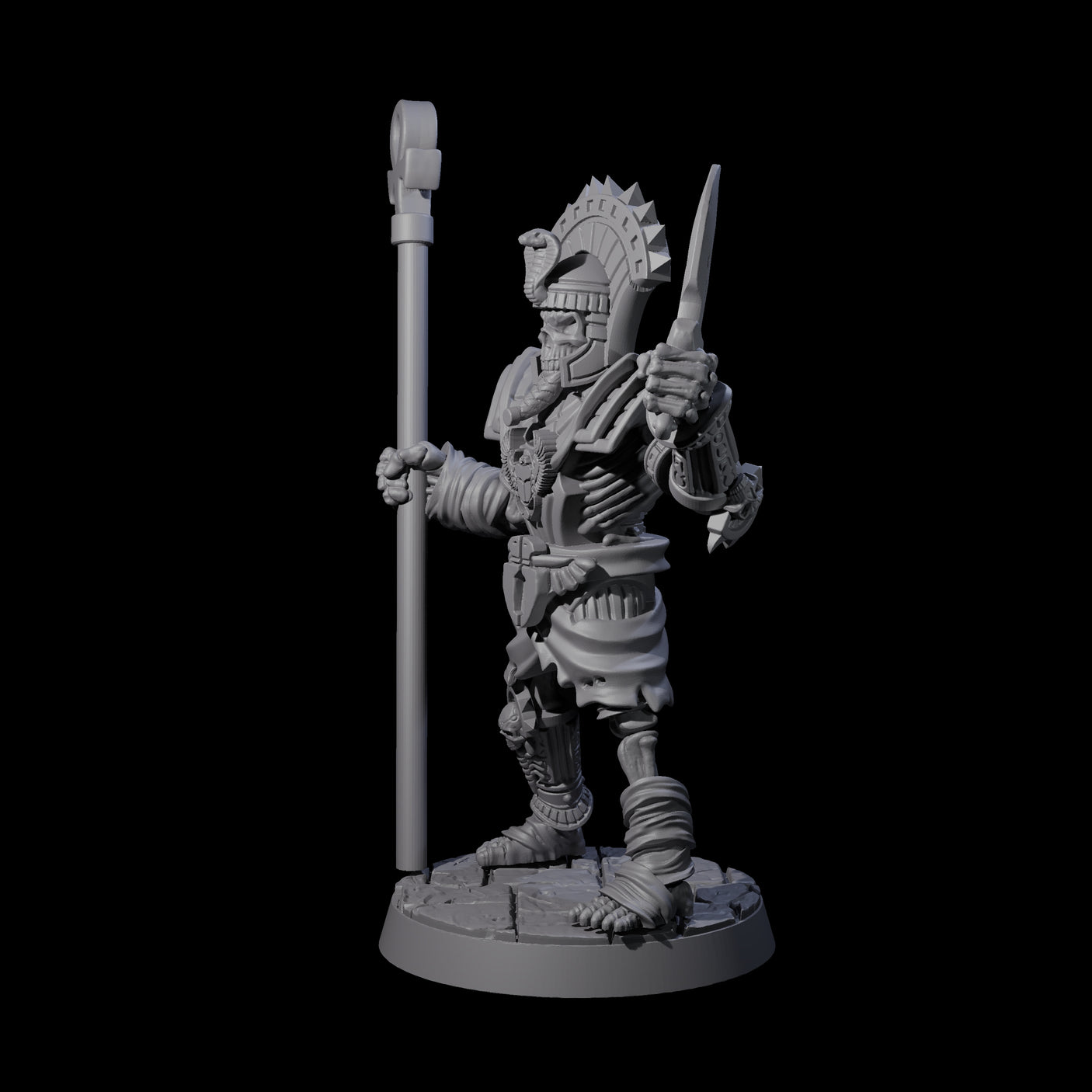 Attacking Mummy A Miniature for Dungeons and Dragons, Pathfinder or other TTRPGs