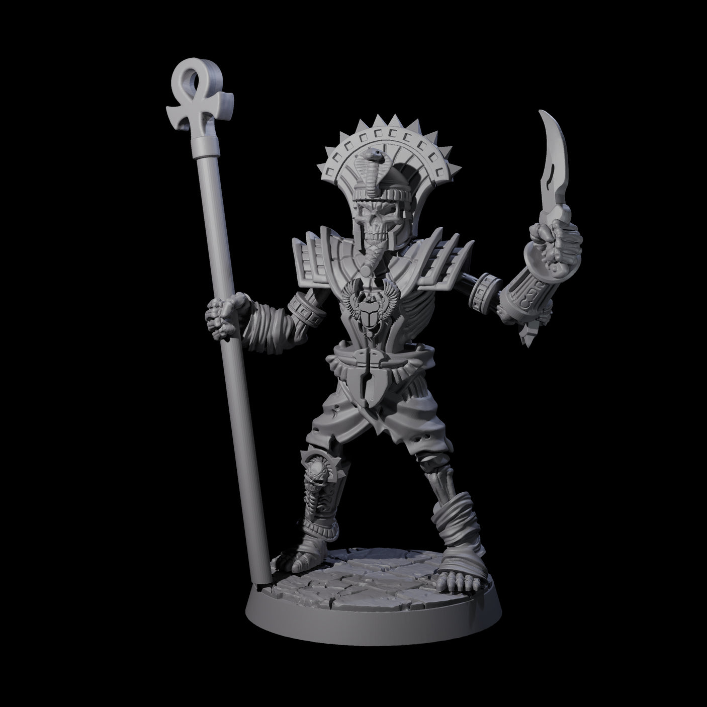 Attacking Mummy A Miniature for Dungeons and Dragons, Pathfinder or other TTRPGs