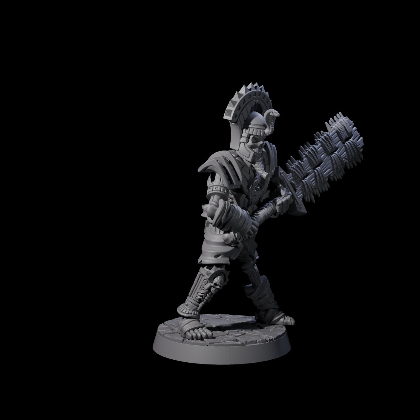 Attacking Mummy B Miniature for Dungeons and Dragons, Pathfinder or other TTRPGs