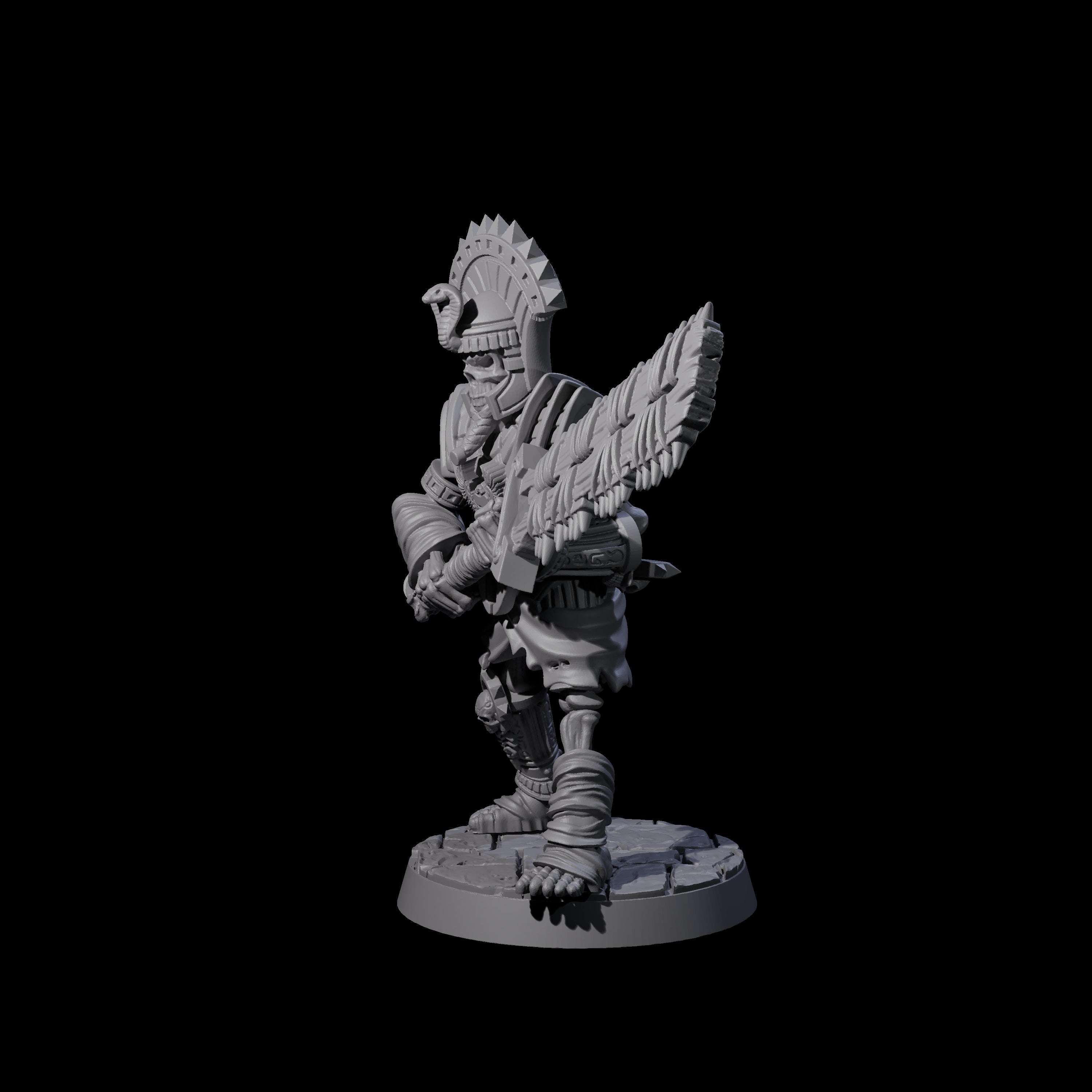 Attacking Mummy B Miniature for Dungeons and Dragons, Pathfinder or other TTRPGs