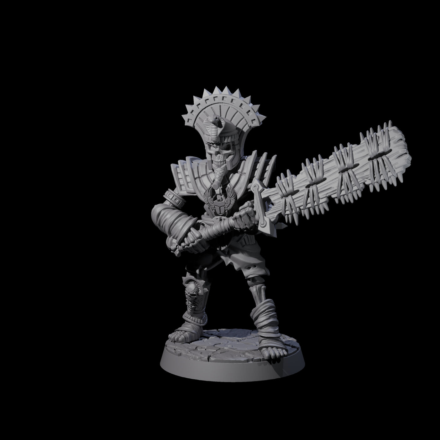 Attacking Mummy B Miniature for Dungeons and Dragons, Pathfinder or other TTRPGs