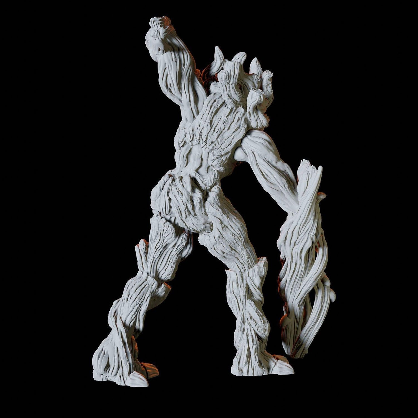 Attacking Treant Miniature for Dungeons and Dragons, Pathfinder or other TTRPGs
