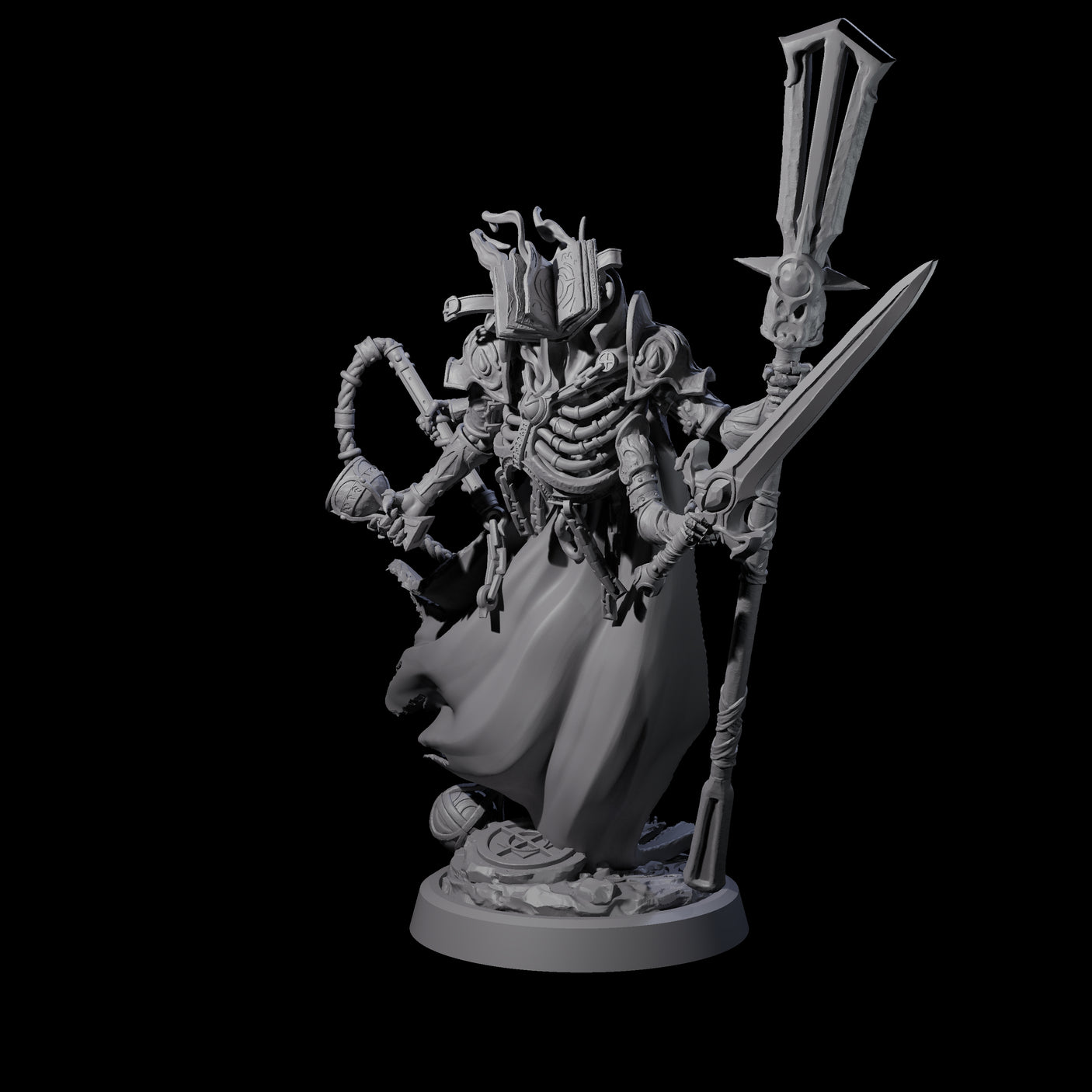 Attendant Ossuary Theurge B Miniature for Dungeons and Dragons, Pathfinder or other TTRPGs