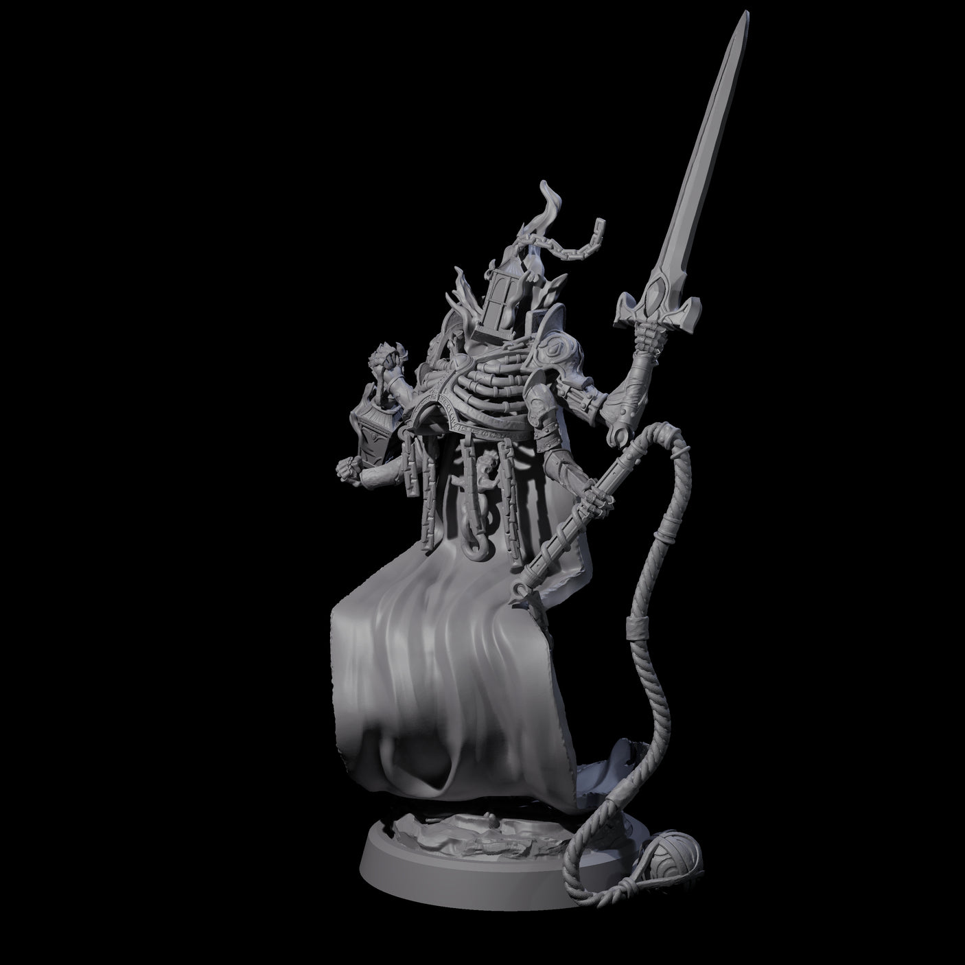 Attendant Ossuary Theurge C Miniature for Dungeons and Dragons, Pathfinder or other TTRPGs