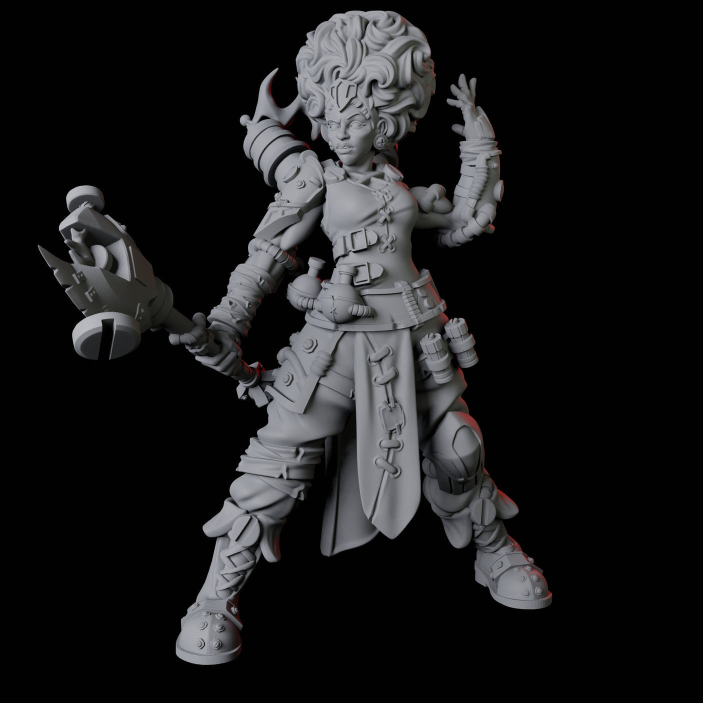 Augmented Artificer A Miniature for Dungeons and Dragons, Pathfinder or other TTRPGs