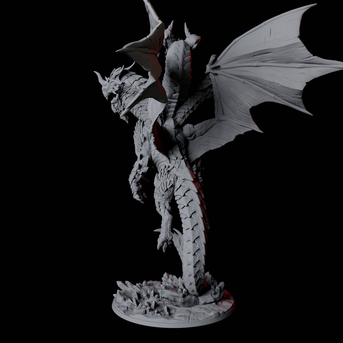 Avatar of Tiamat Miniature for Dungeons and Dragons, Pathfinder or other TTRPGs