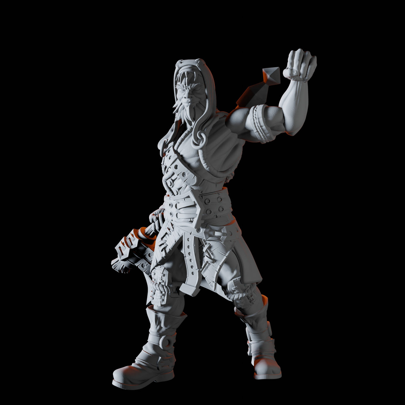 Axe Wielding Bandit Miniature for Dungeons and Dragons, Pathfinder or other TTRPGs