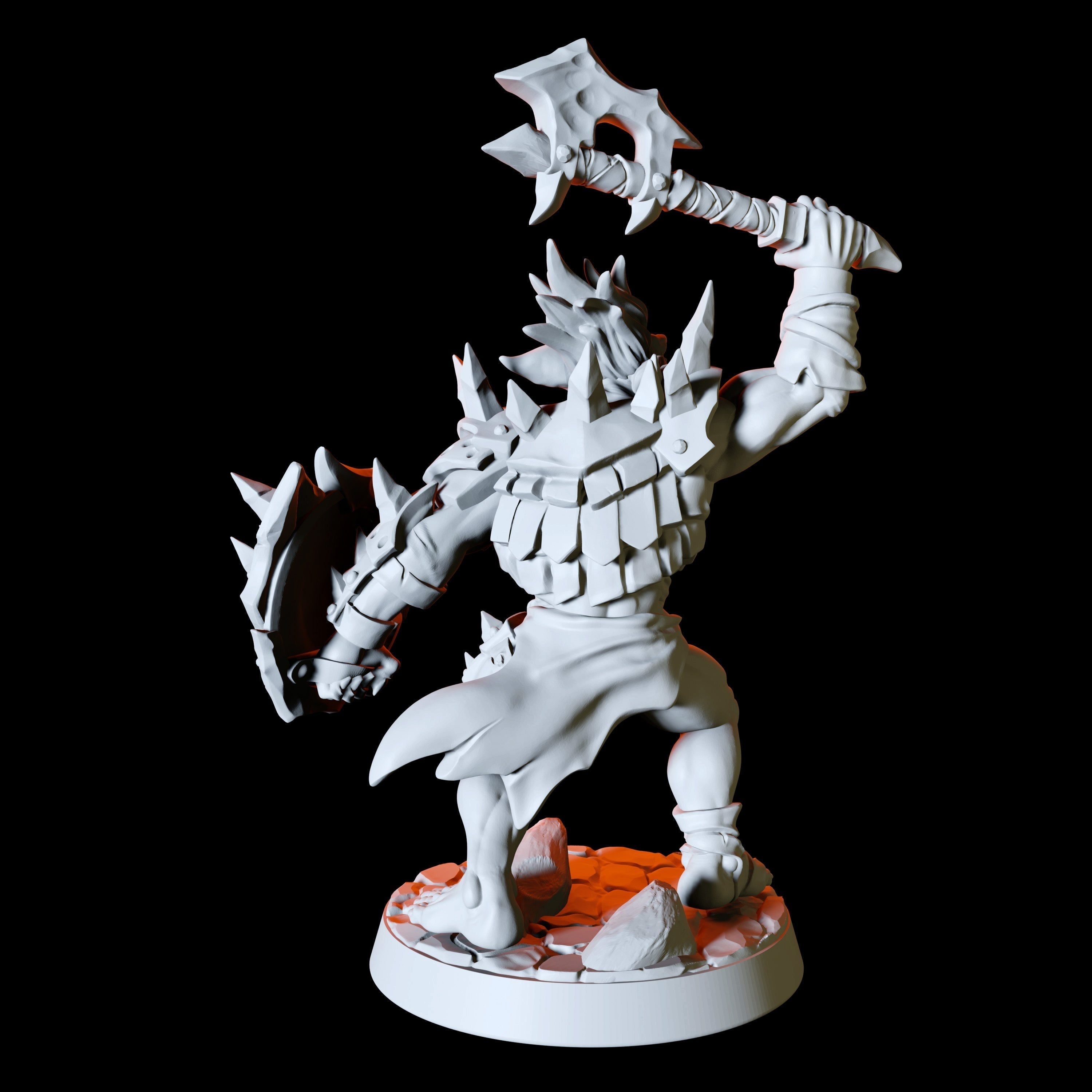 Axe and Shield Hobgoblin Miniature for Dungeons and Dragons, Pathfinder or other TTRPGs