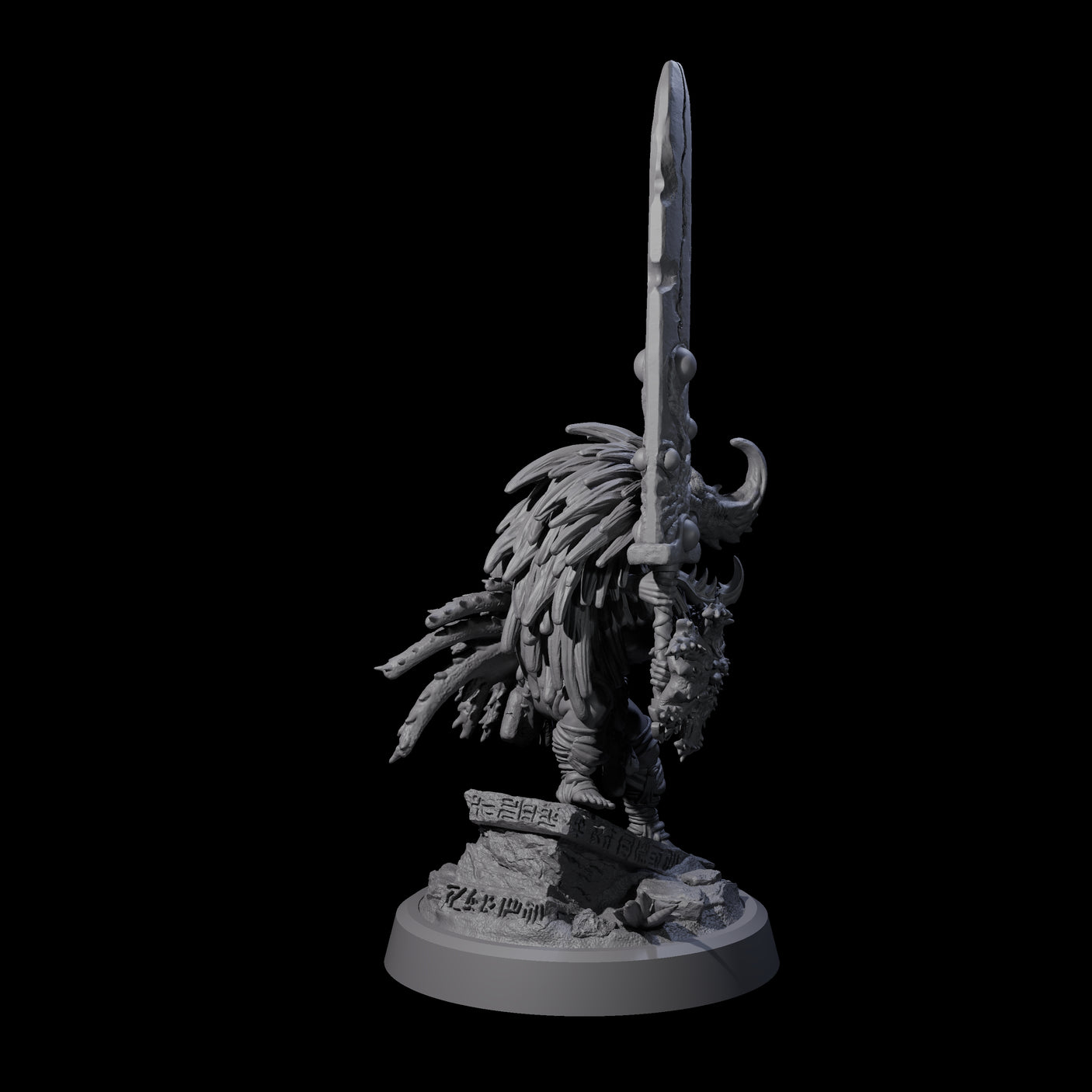 Aztec Inspired Halfing Fighter Miniature for Dungeons and Dragons, Pathfinder or other TTRPGs
