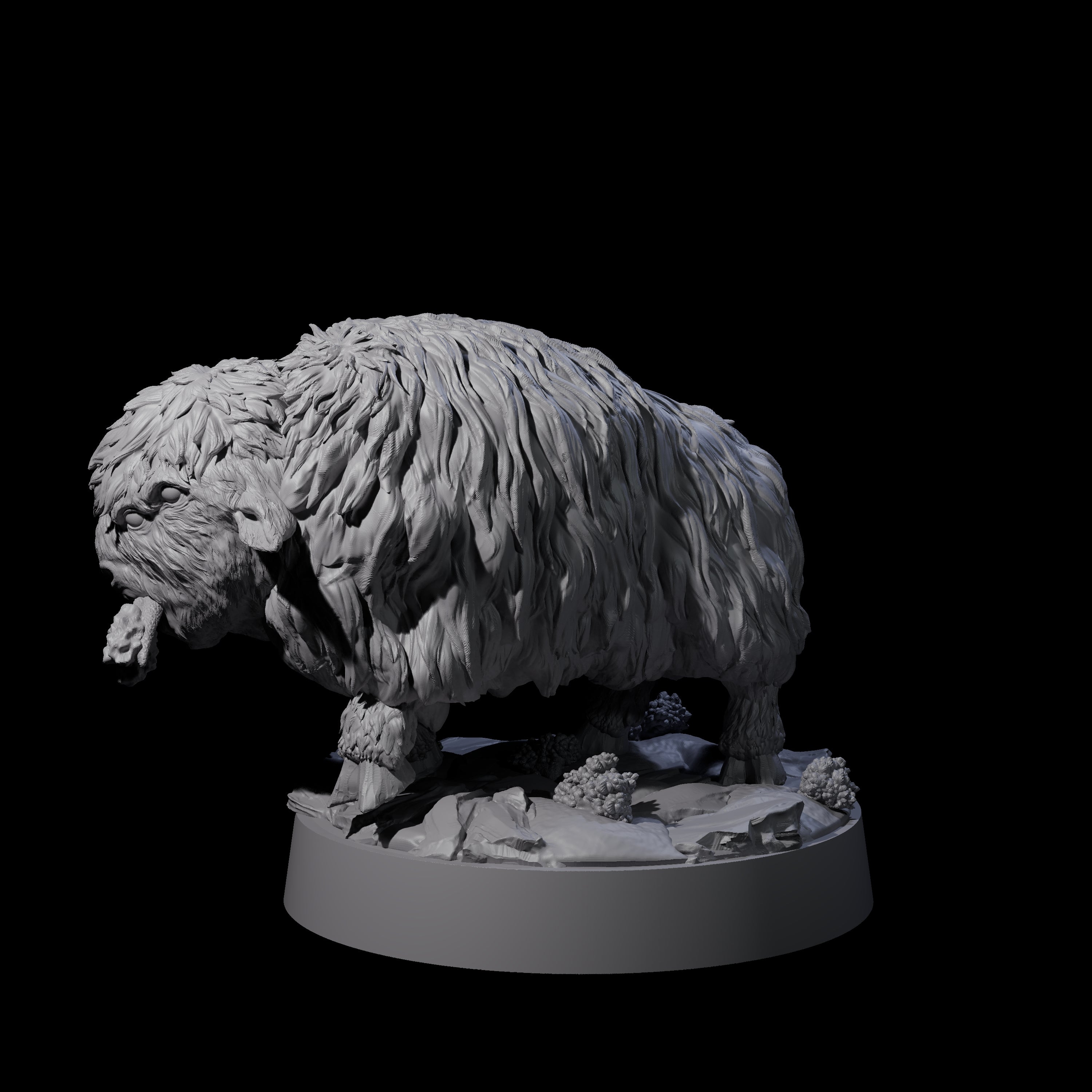 Baby Yak Miniature for Dungeons and Dragons, Pathfinder or other TTRPGs
