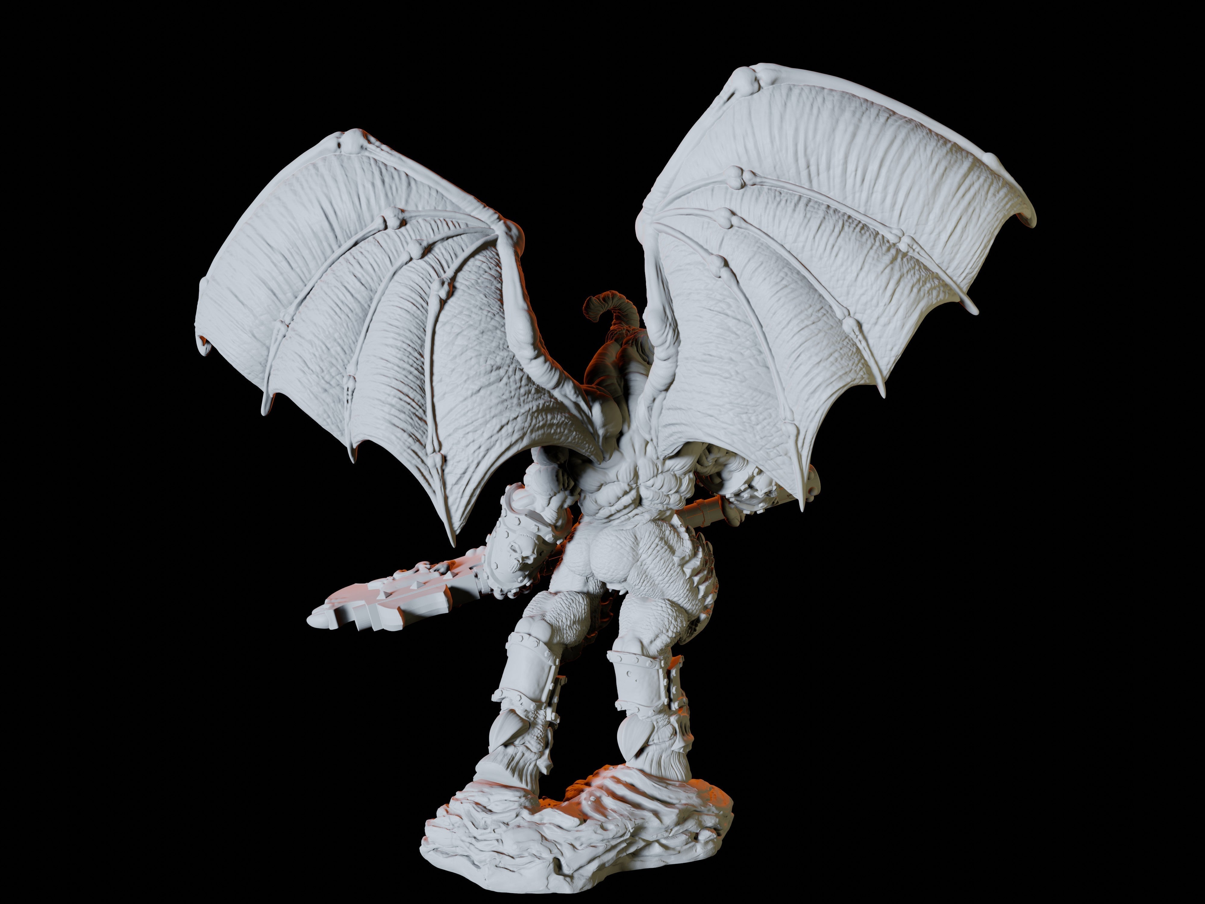 Chained Balor Miniature for Dungeons and Dragons - Myth Forged