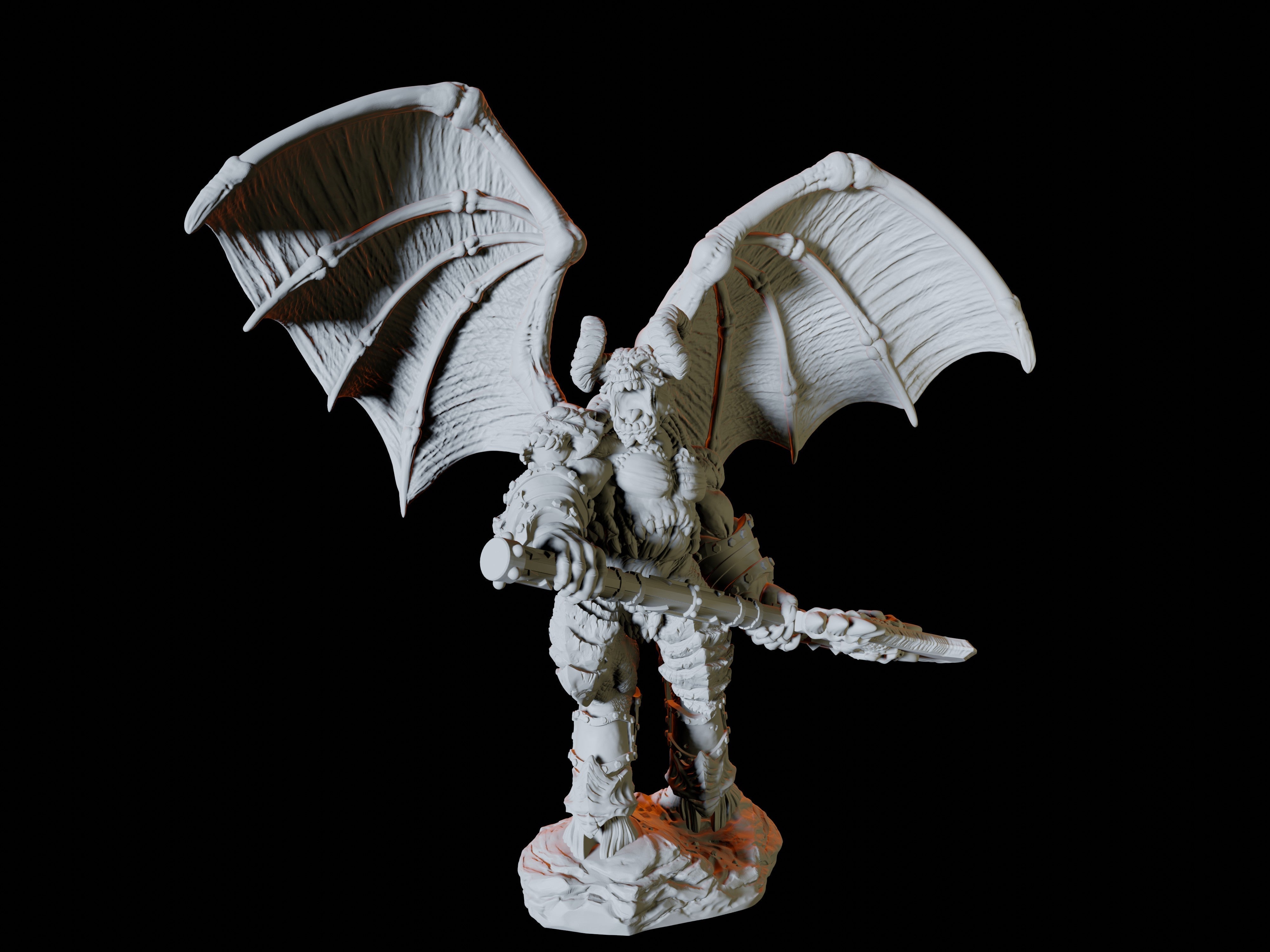 Chained Balor Miniature for Dungeons and Dragons - Myth Forged