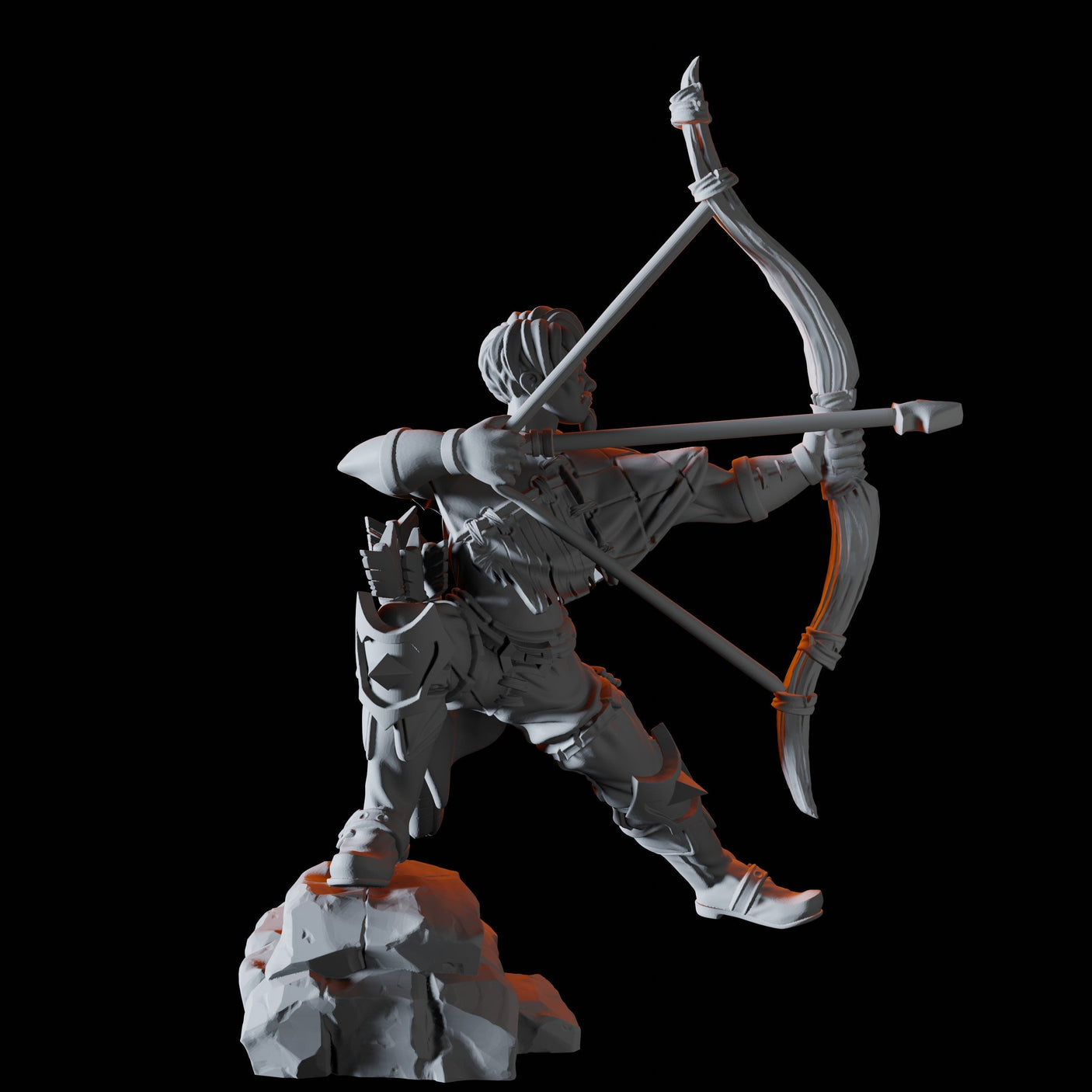 Bandit Archer Miniature for Dungeons and Dragons, Pathfinder or other TTRPGs