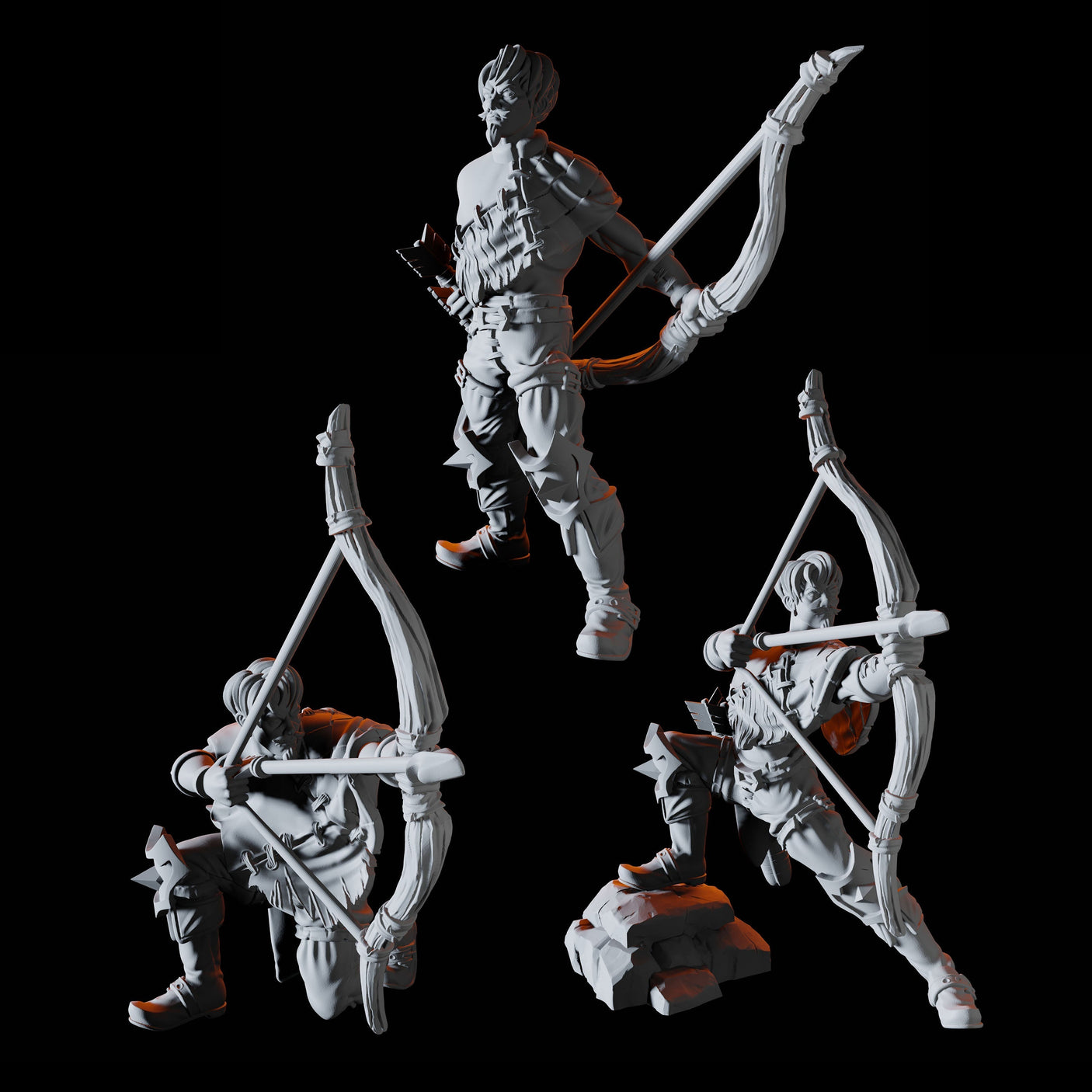 Bandit Archer Miniature for Dungeons and Dragons, Pathfinder or other TTRPGs