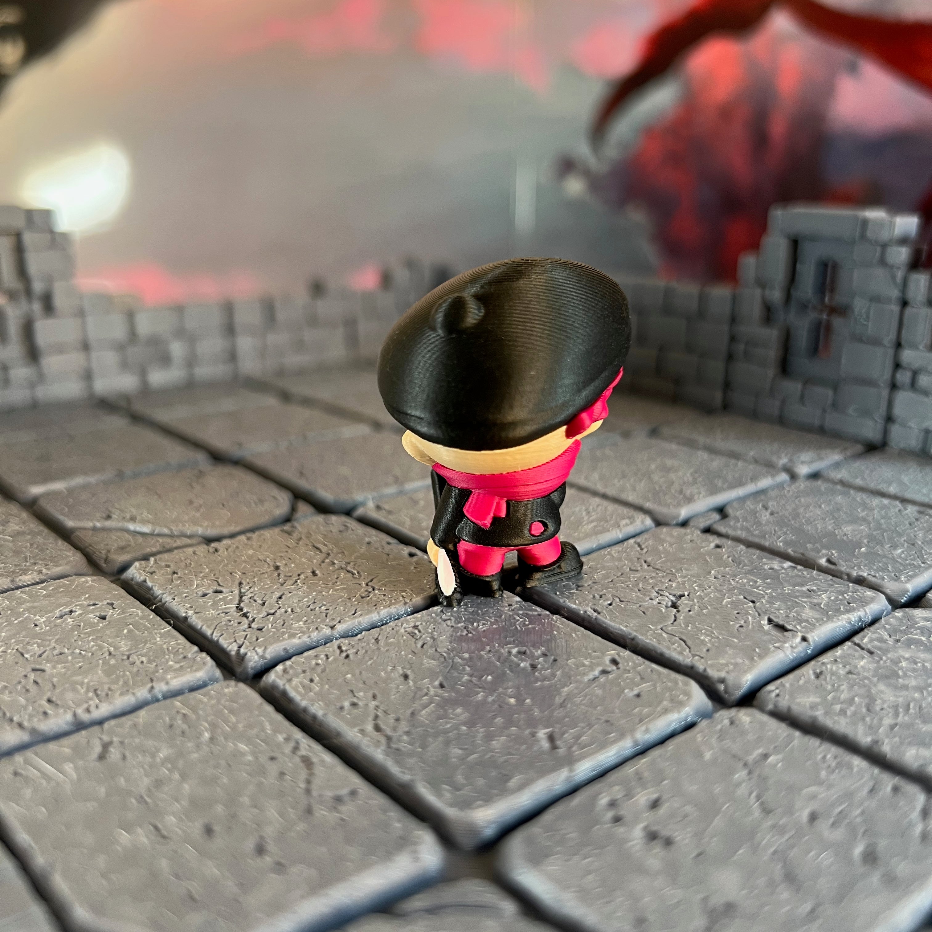 Bandit Gangsters Set of Three Multicolour Table Ready Miniature Miniature for Dungeons and Dragons, Pathfinder or other TTRPGs