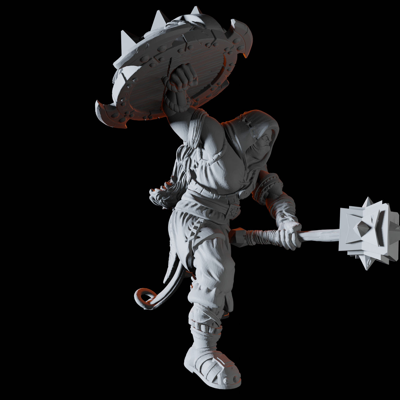Bandit Leader Miniature for Dungeons and Dragons, Pathfinder or other TTRPGs
