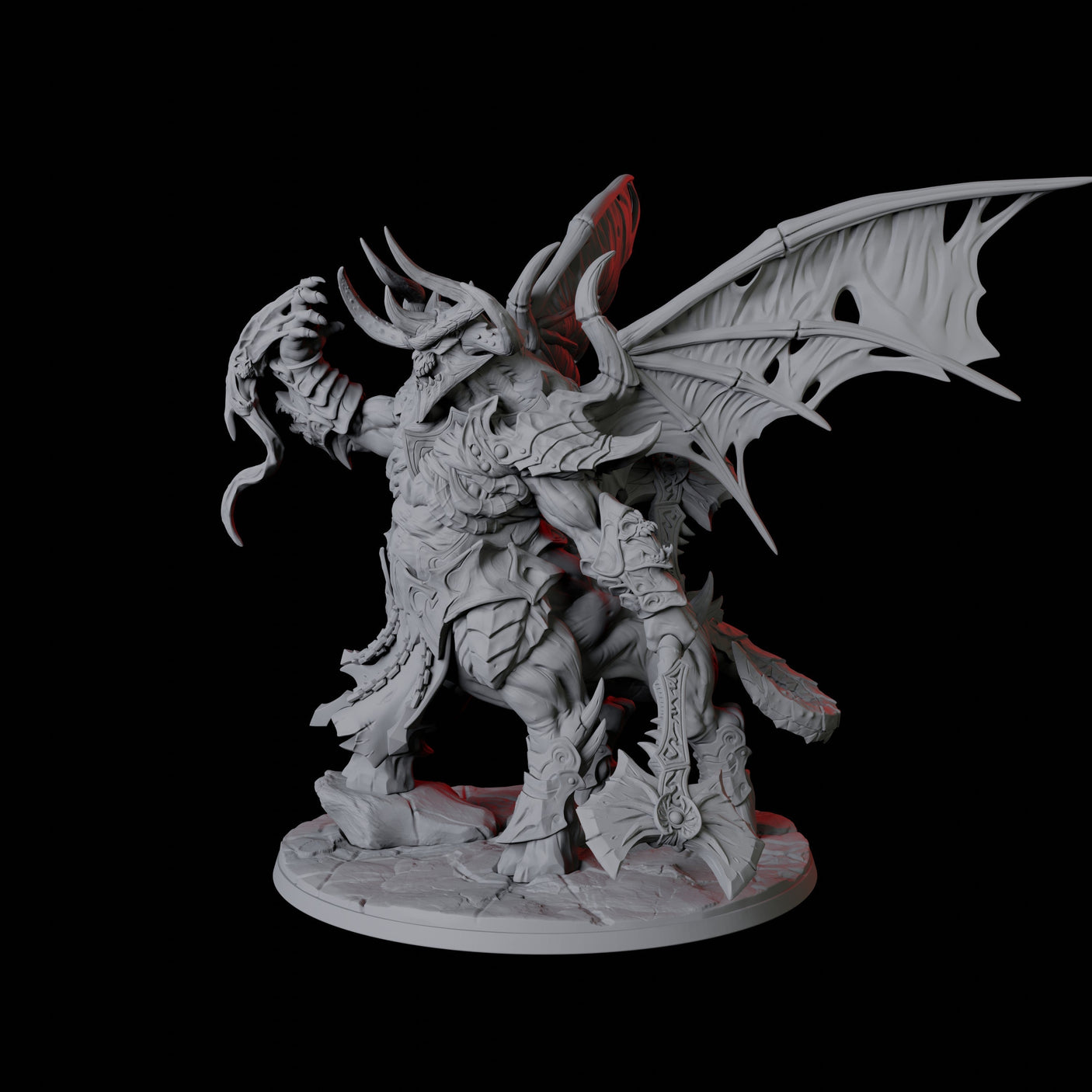 Baphomet Demon Lord Miniature for Dungeons and Dragons, Pathfinder or other TTRPGs