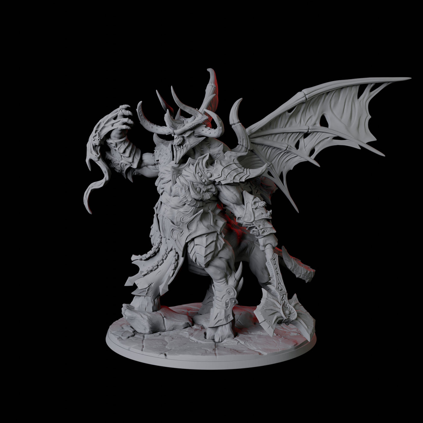 Baphomet Demon Lord Miniature for Dungeons and Dragons, Pathfinder or other TTRPGs