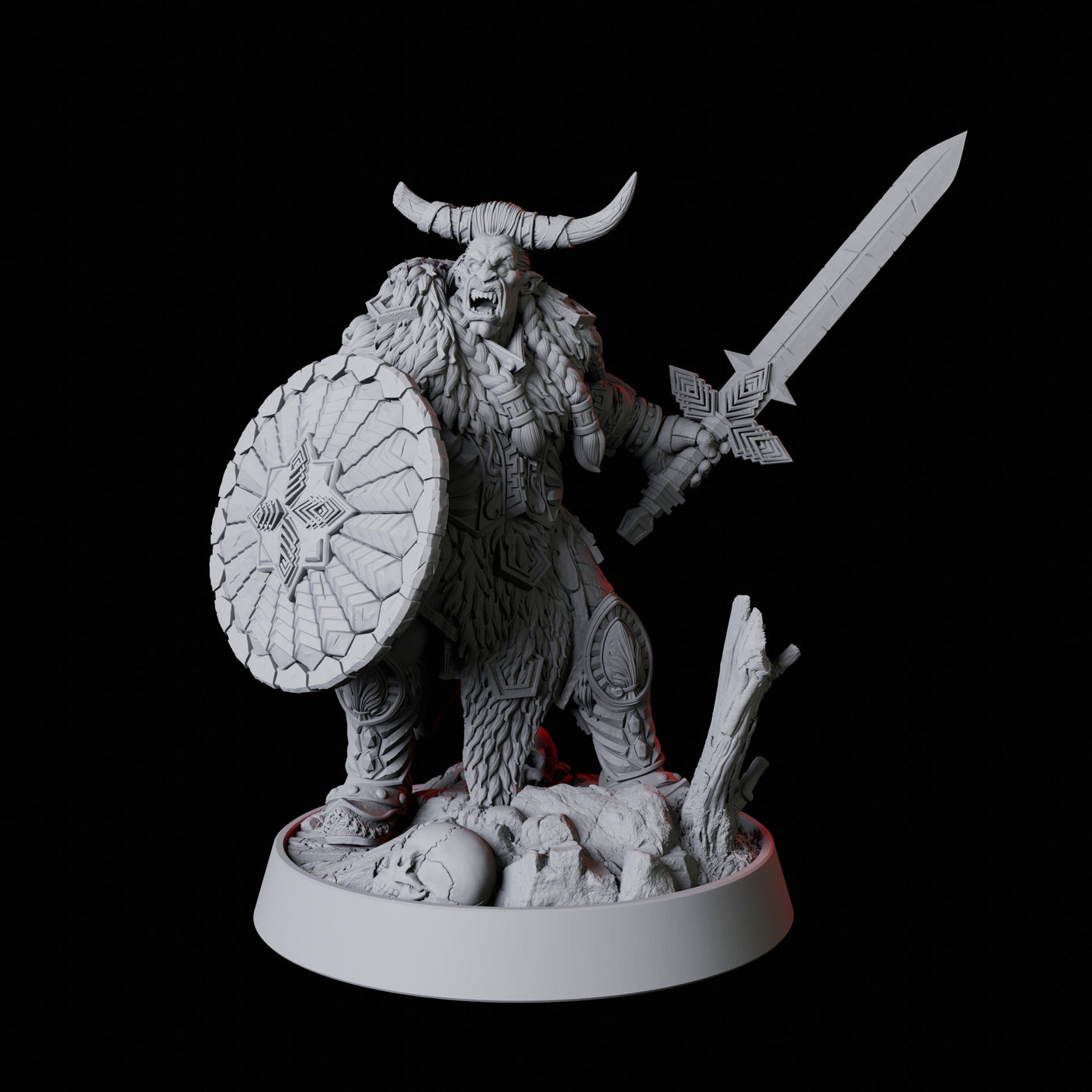 Barbarian Berserker Miniature for Dungeons and Dragons, Pathfinder or other TTRPGs