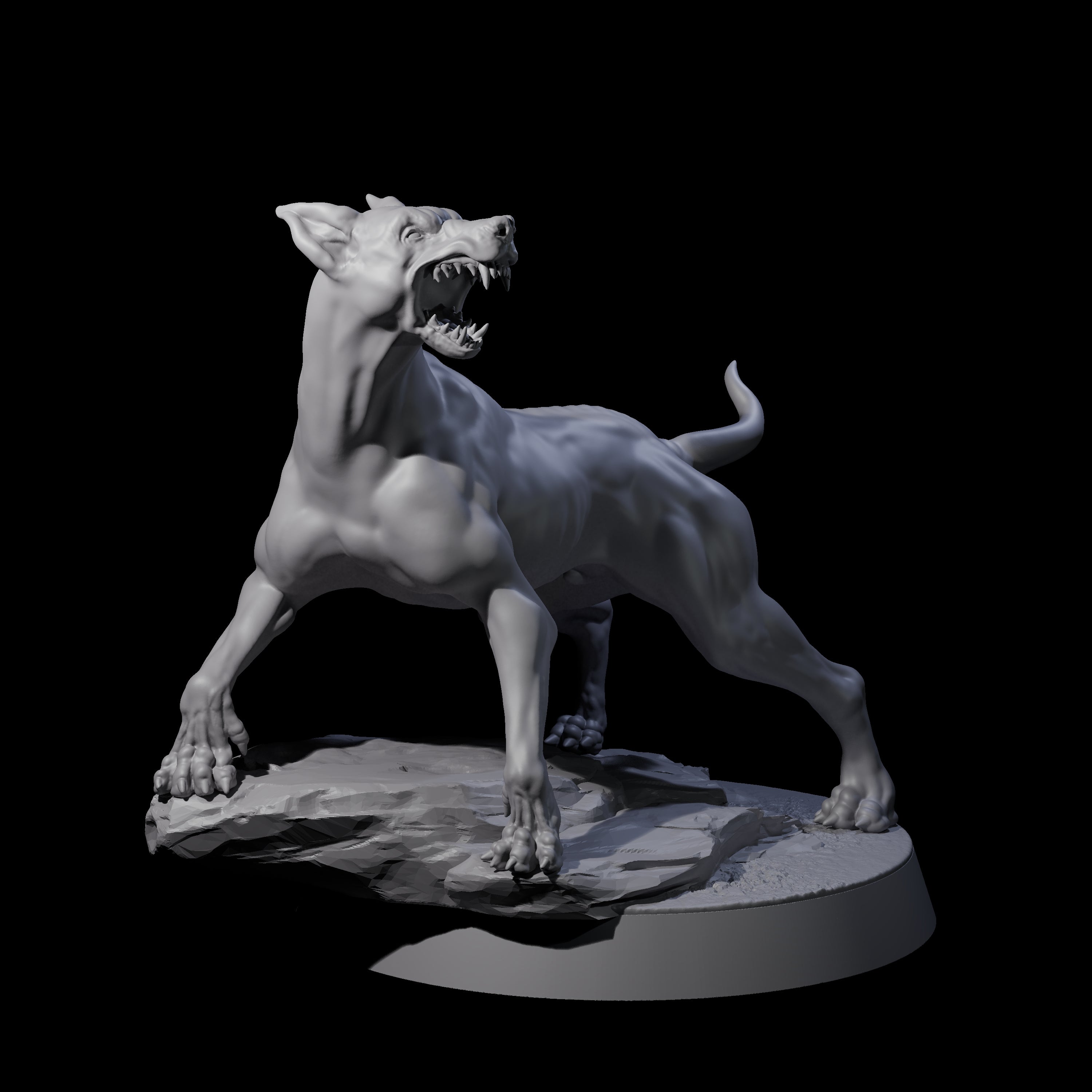 Barking Dog Miniature for Dungeons and Dragons, Pathfinder or other TTRPGs