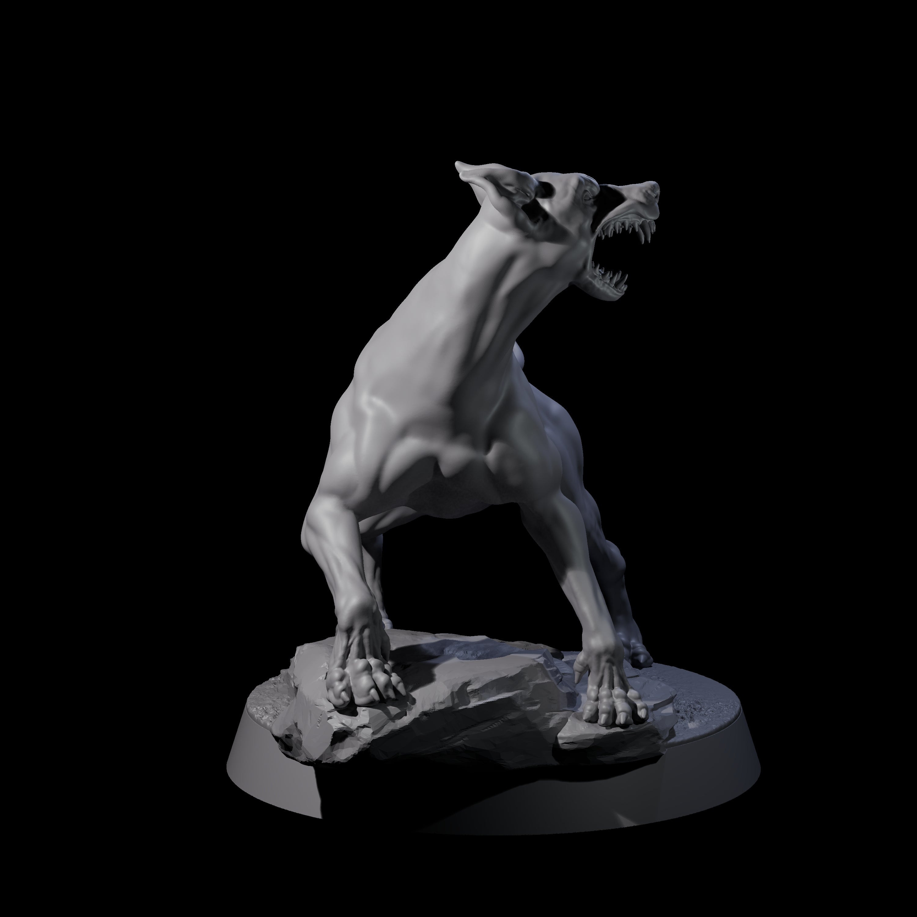 Barking Dog Miniature for Dungeons and Dragons, Pathfinder or other TTRPGs