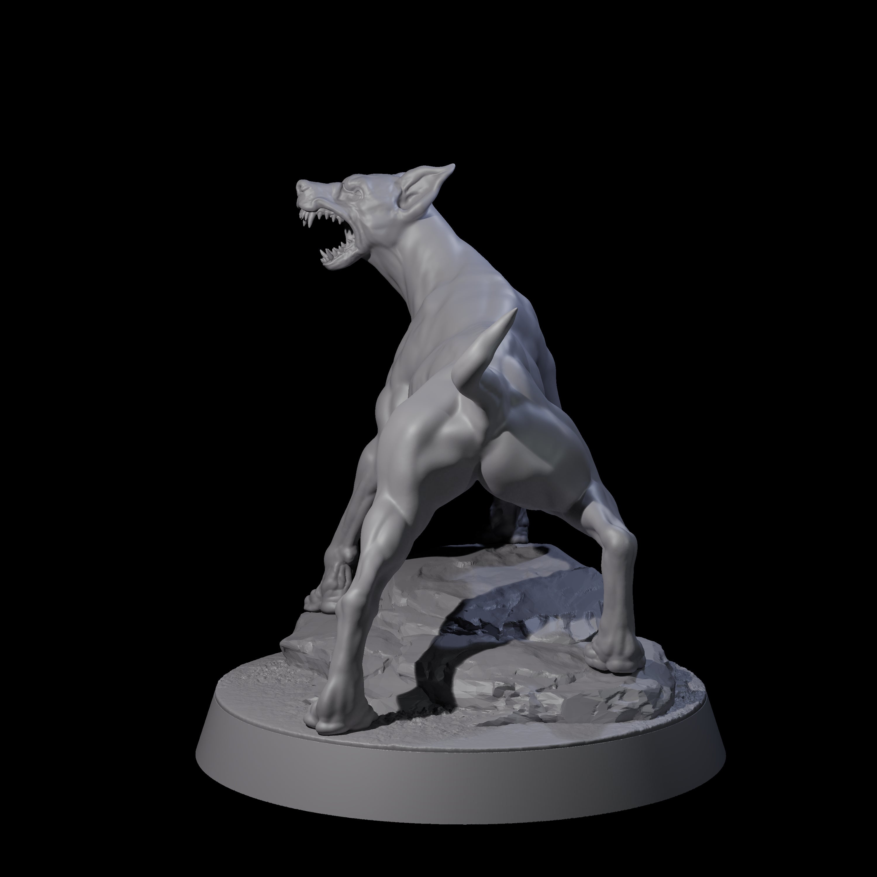 Barking Dog Miniature for Dungeons and Dragons, Pathfinder or other TTRPGs