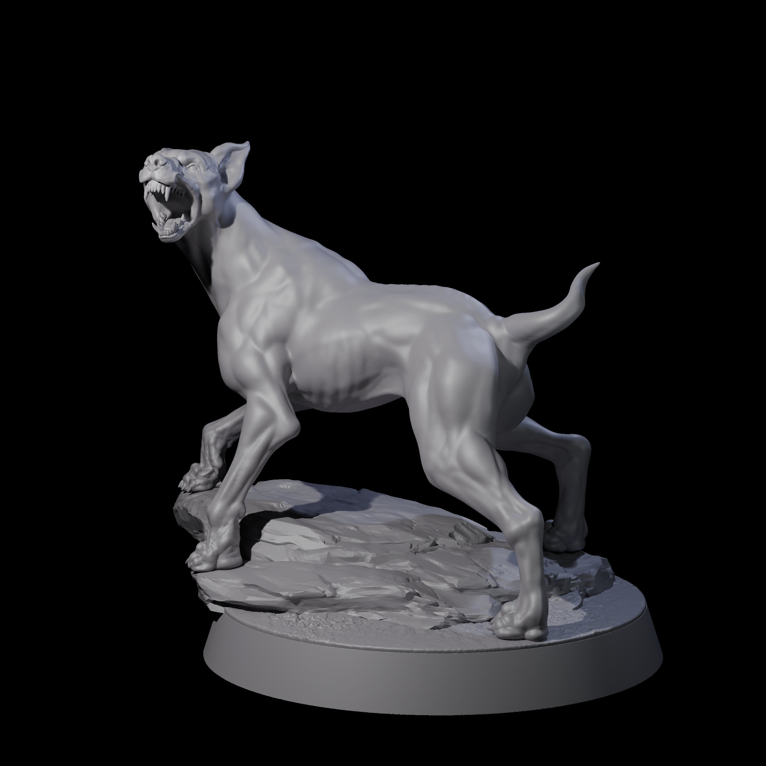 Barking Dog Miniature for Dungeons and Dragons, Pathfinder or other TTRPGs