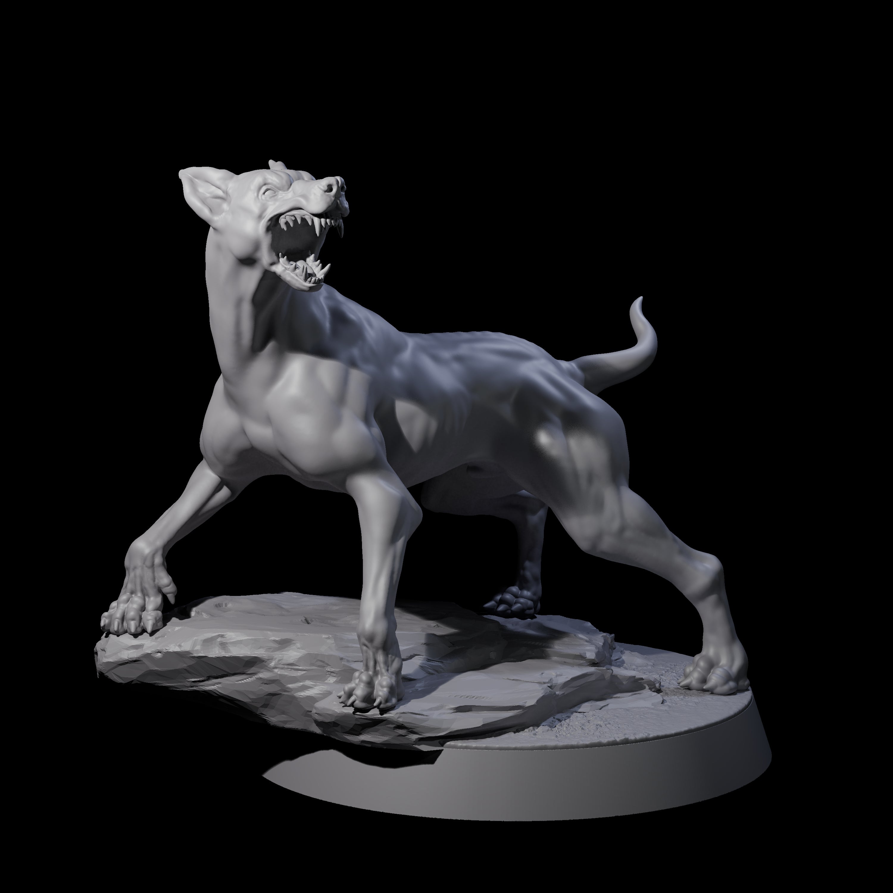 Barking Dog Miniature for Dungeons and Dragons, Pathfinder or other TTRPGs