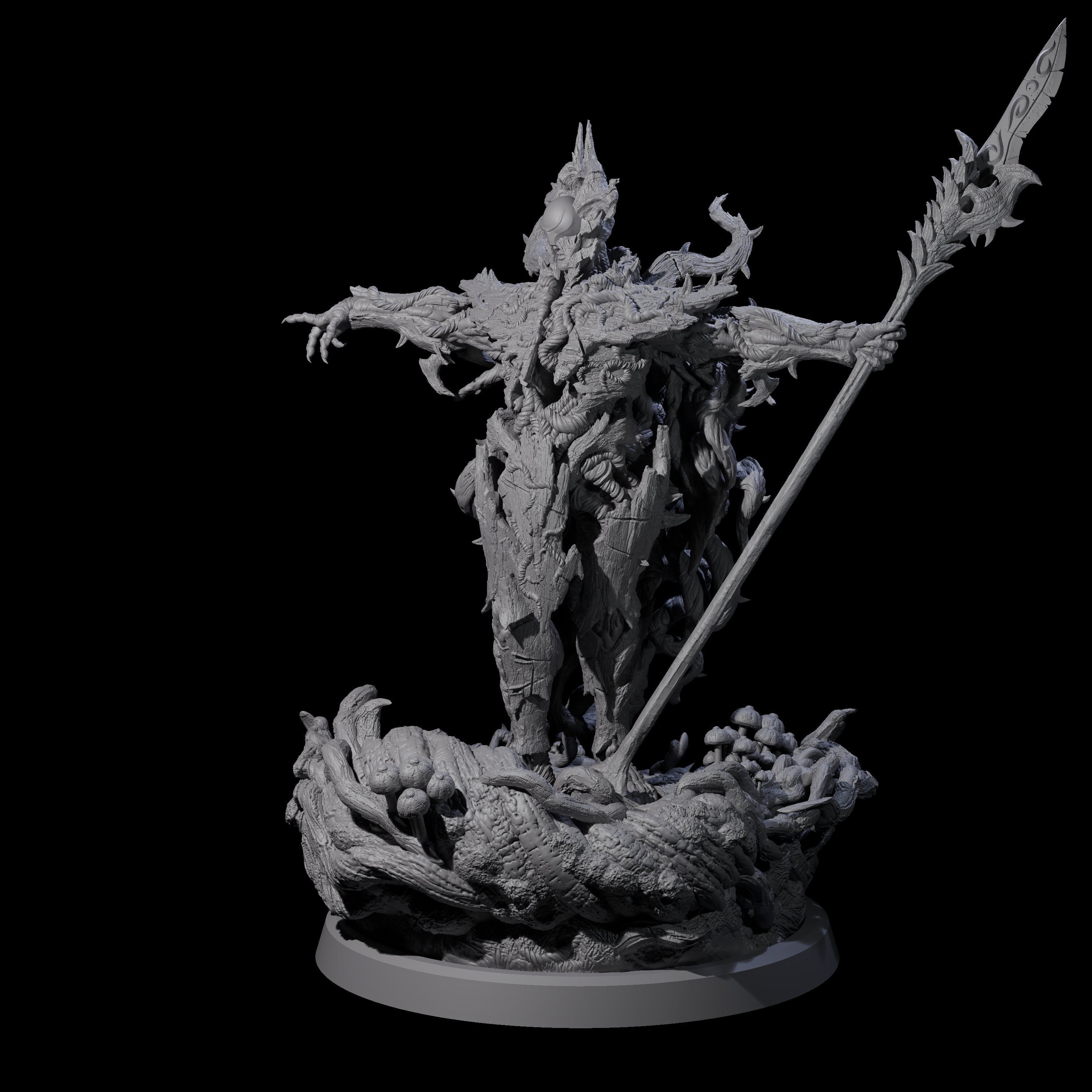 Barky Briar Knight B Miniature for Dungeons and Dragons, Pathfinder or other TTRPGs