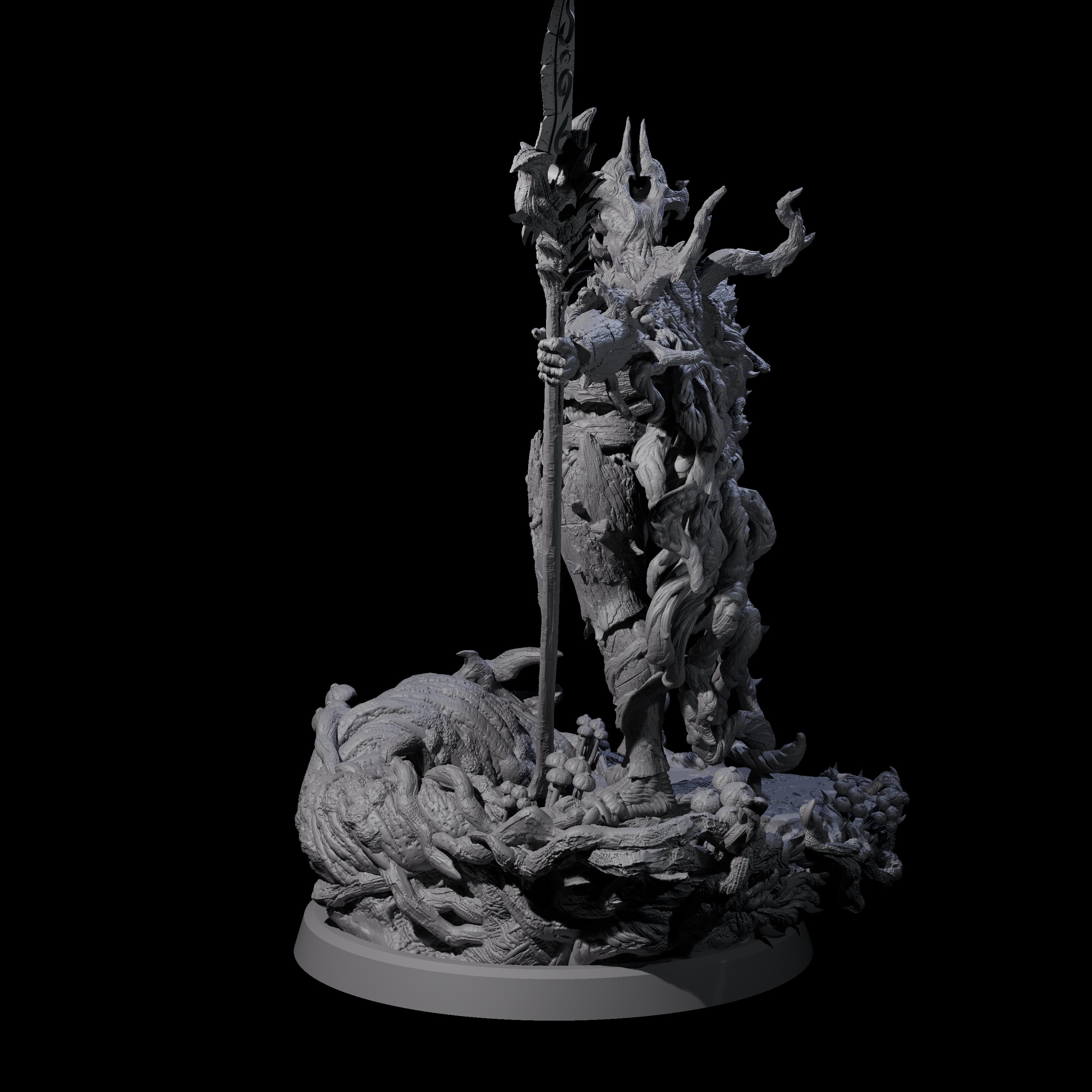 Barky Briar Knight B Miniature for Dungeons and Dragons, Pathfinder or other TTRPGs