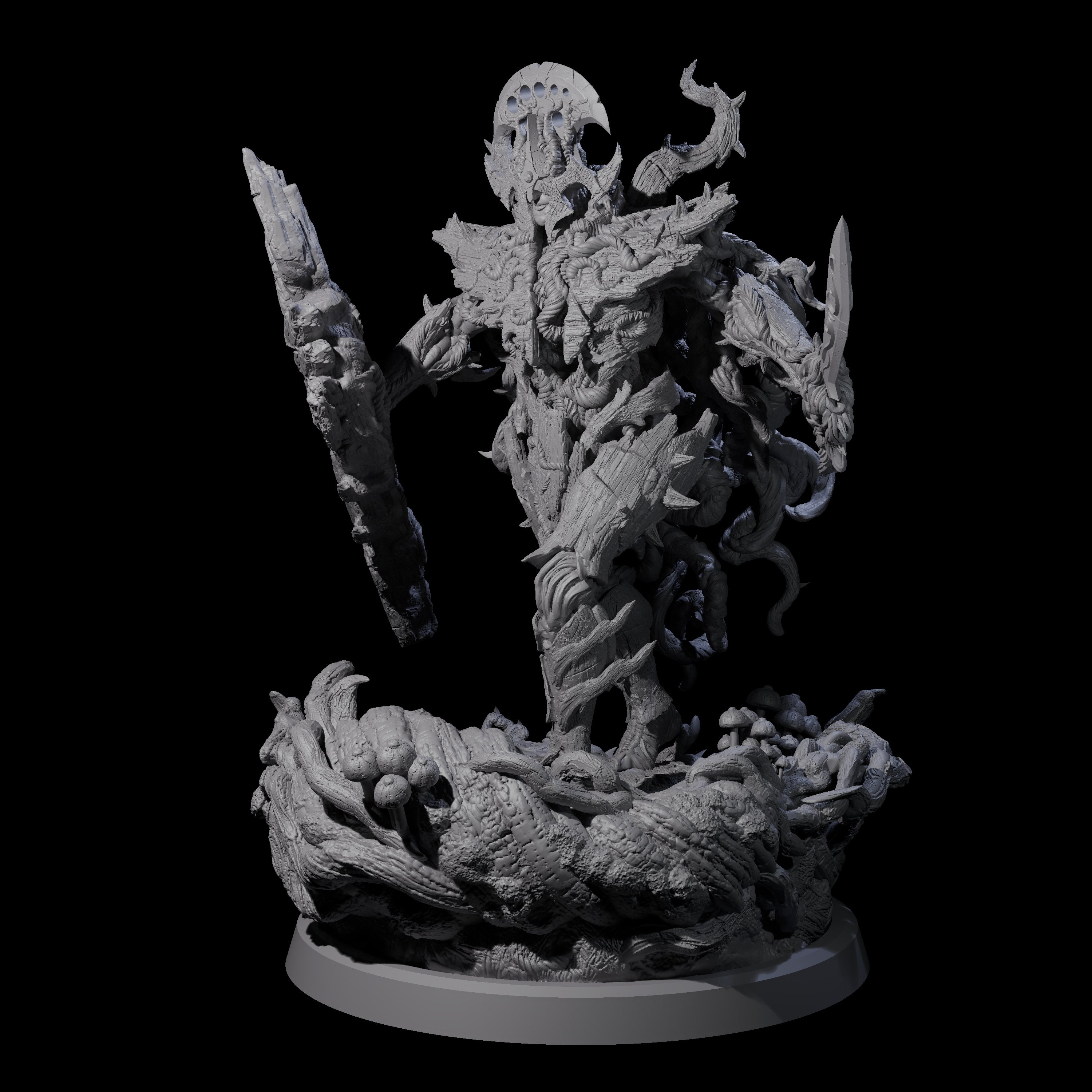 Barky Briar Knight C Miniature for Dungeons and Dragons, Pathfinder or other TTRPGs