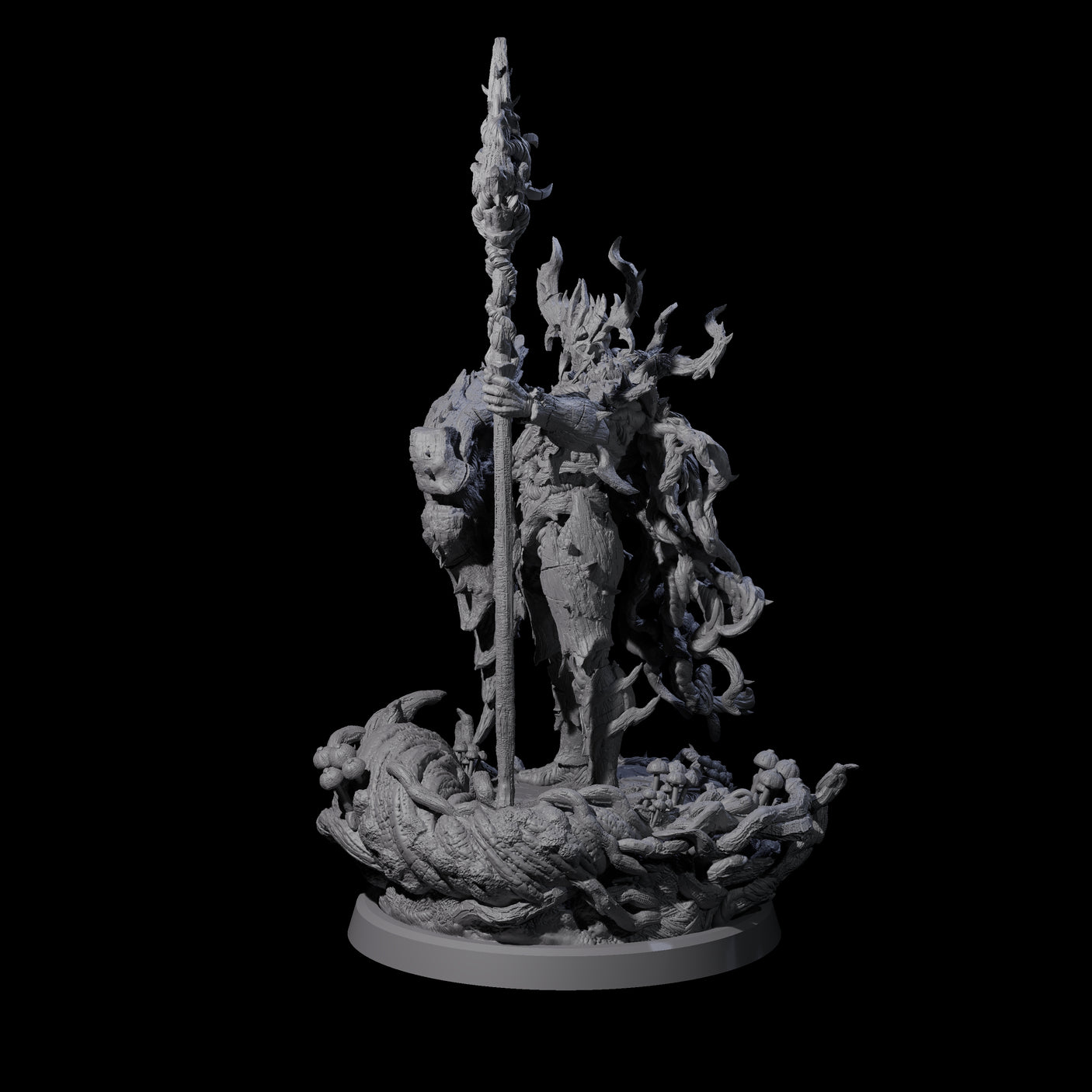 Barky Briar Knight D Miniature for Dungeons and Dragons, Pathfinder or other TTRPGs