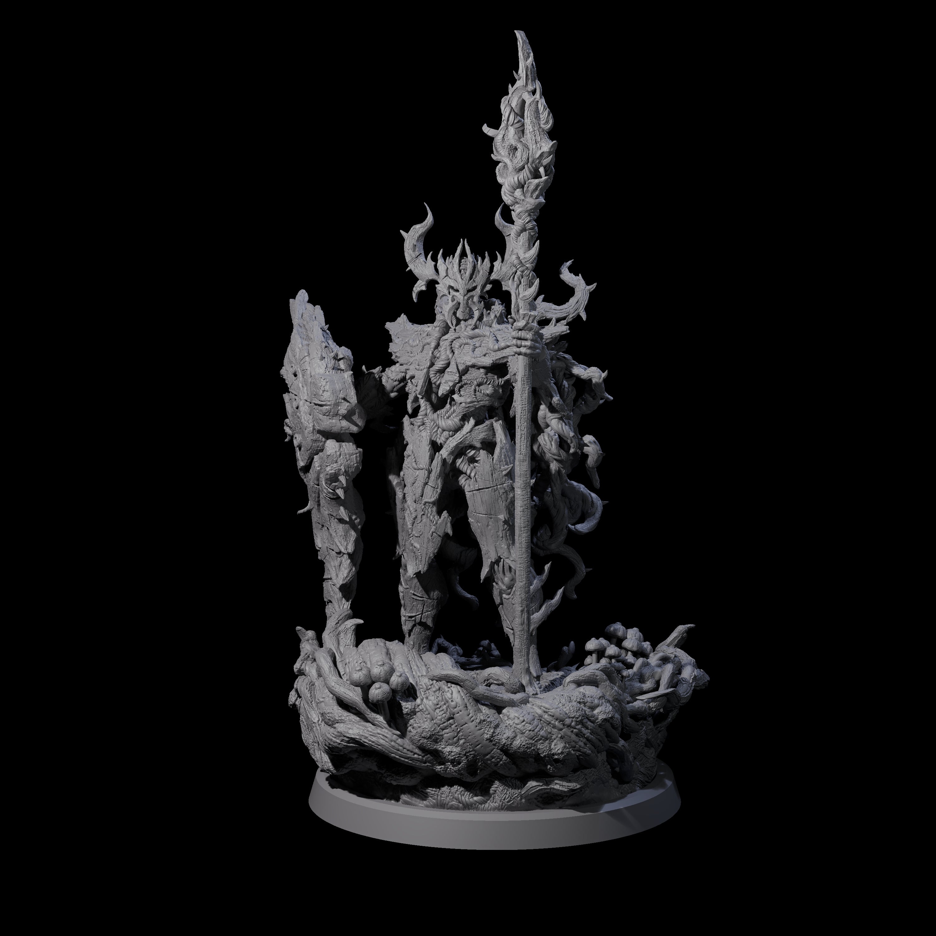 Barky Briar Knight D Miniature for Dungeons and Dragons, Pathfinder or other TTRPGs