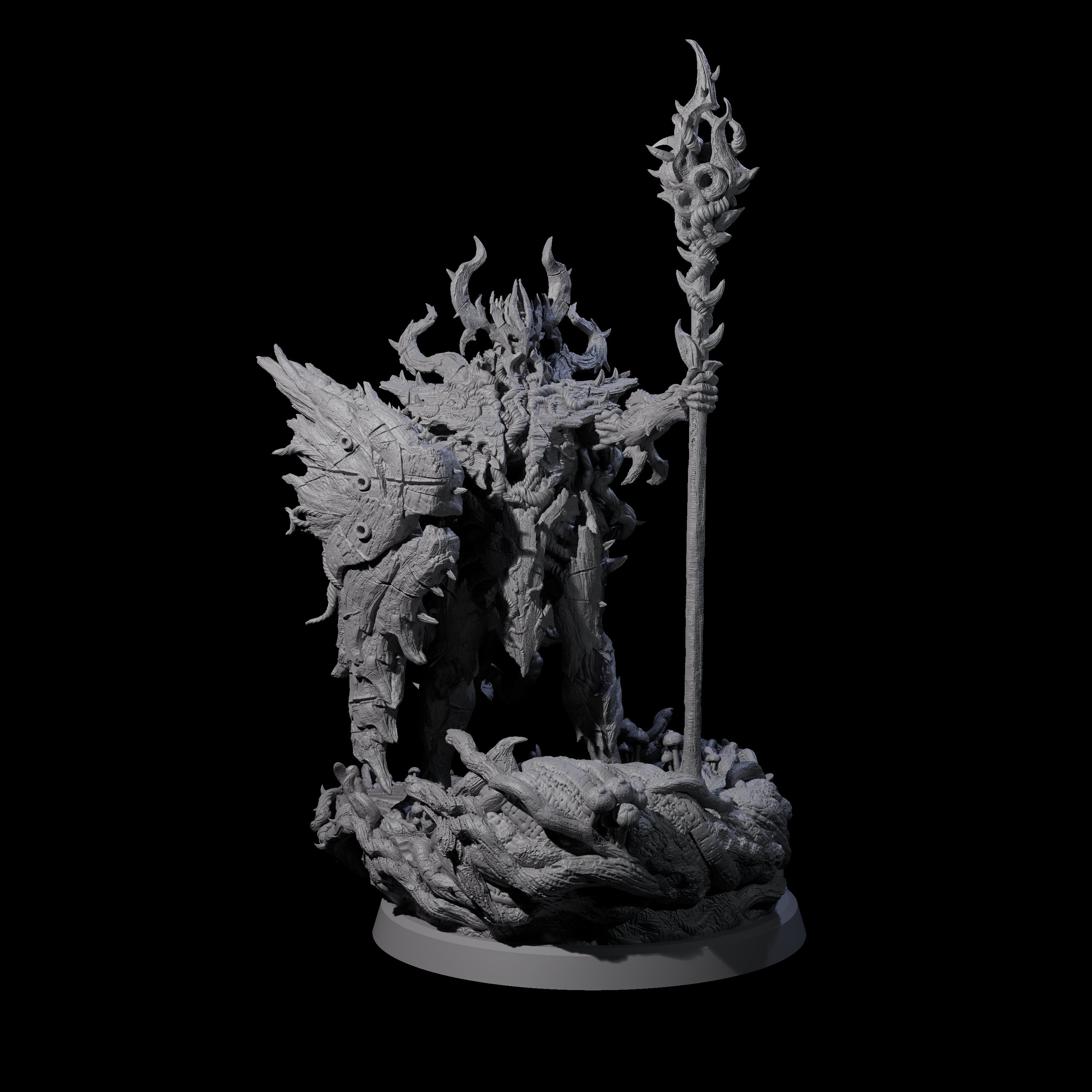 Barky Briar Knight D Miniature for Dungeons and Dragons, Pathfinder or other TTRPGs