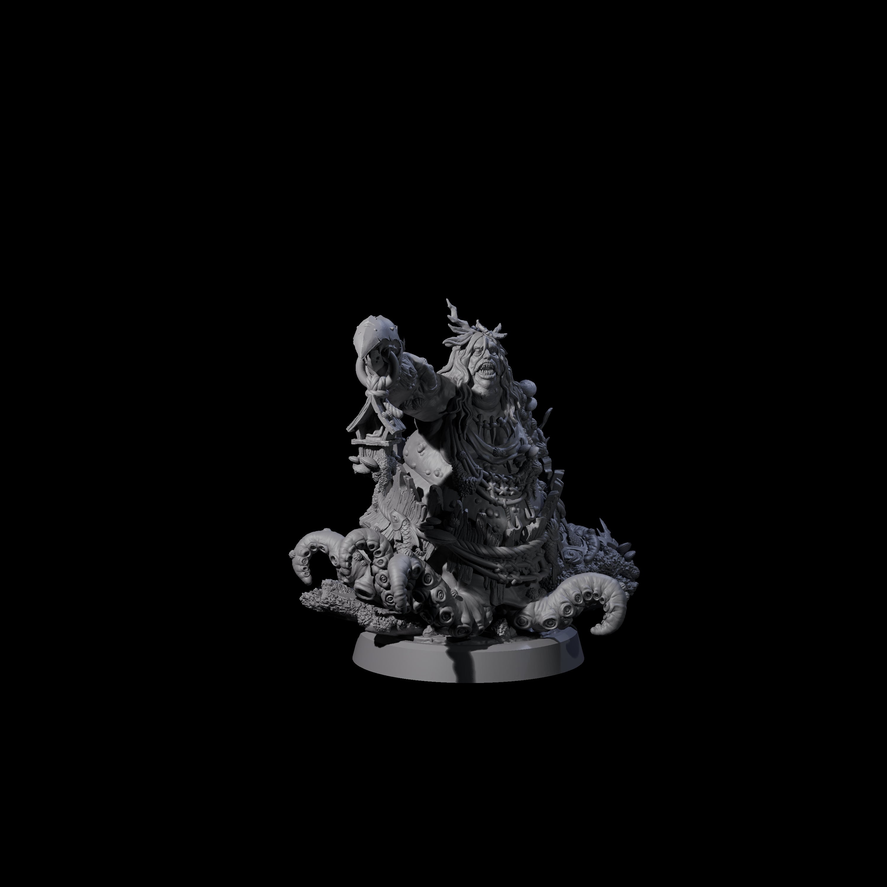 Barnacle Encrusted Sea Hag Miniature for Dungeons and Dragons, Pathfinder or other TTRPGs