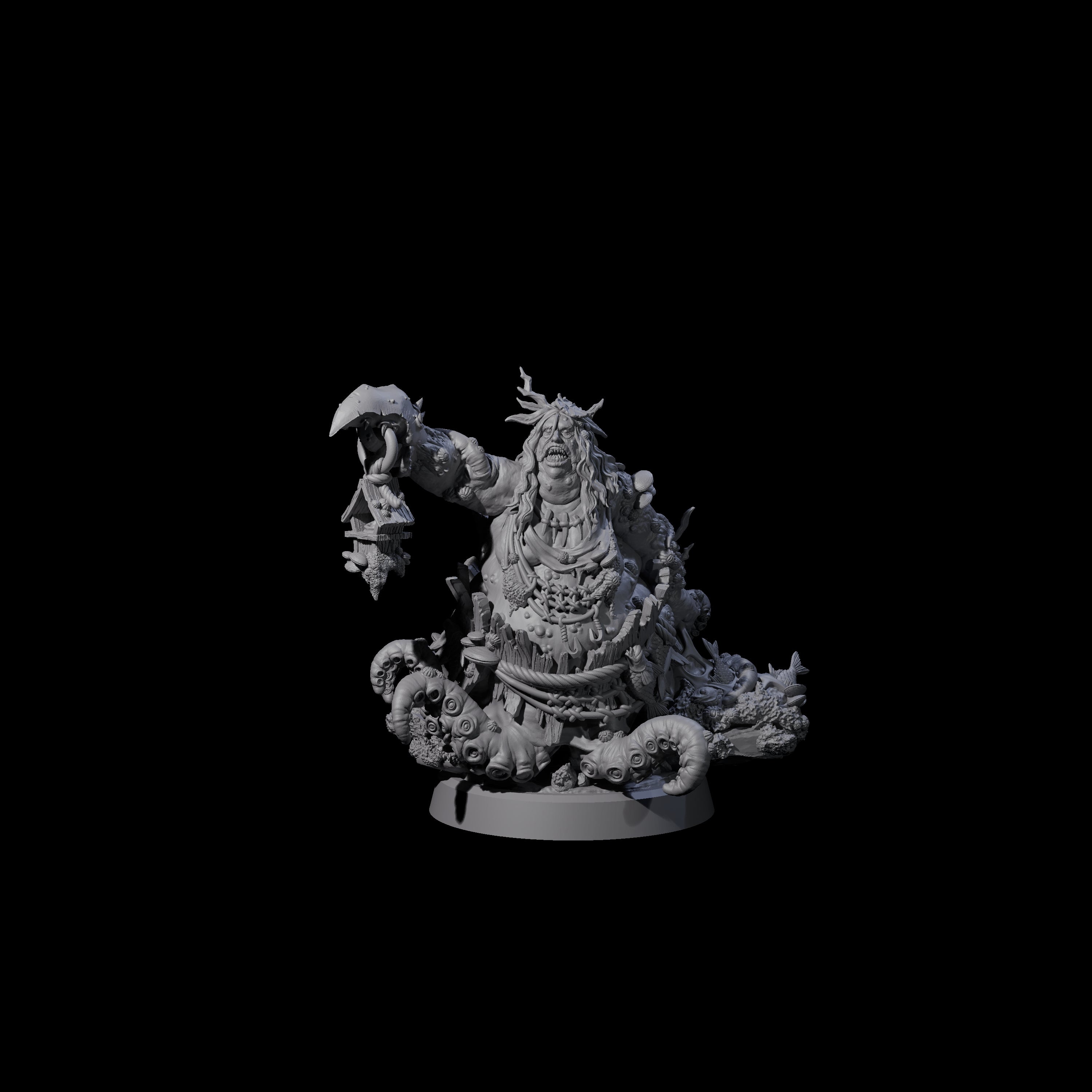 Barnacle Encrusted Sea Hag Miniature for Dungeons and Dragons, Pathfinder or other TTRPGs