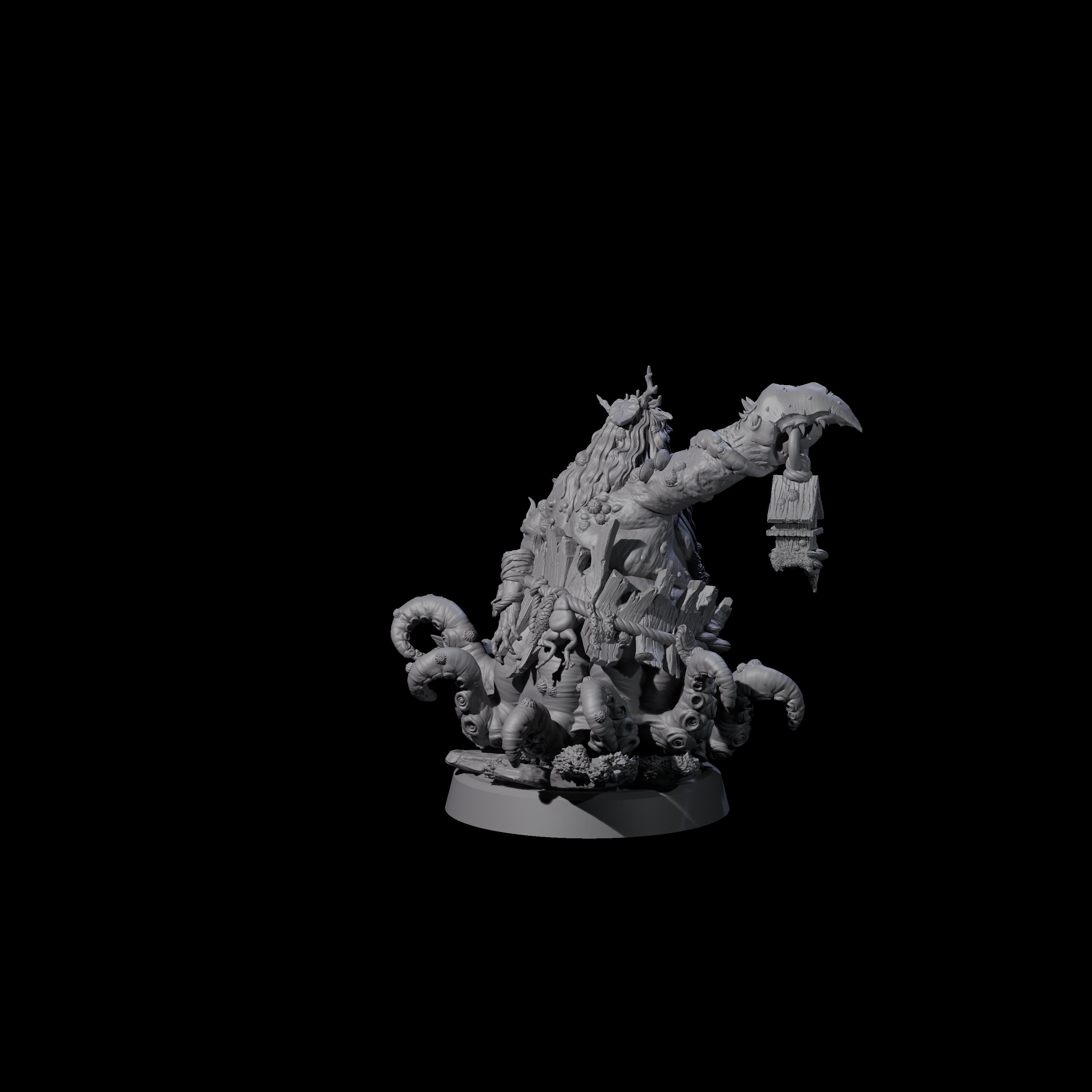 Barnacle Encrusted Sea Hag Miniature for Dungeons and Dragons, Pathfinder or other TTRPGs