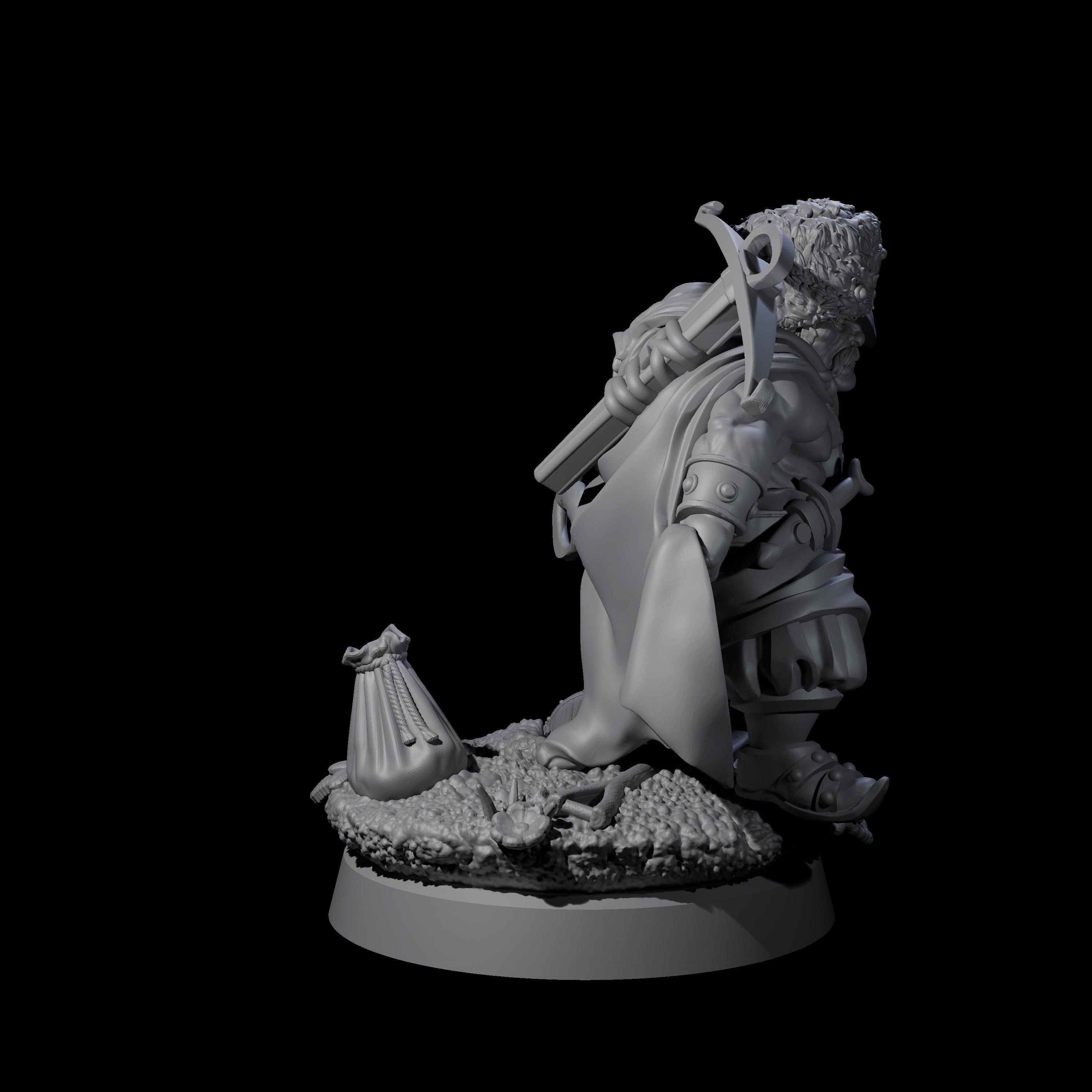 Barovian Dwarf Hunter Miniature for Dungeons and Dragons, Pathfinder or other TTRPGs