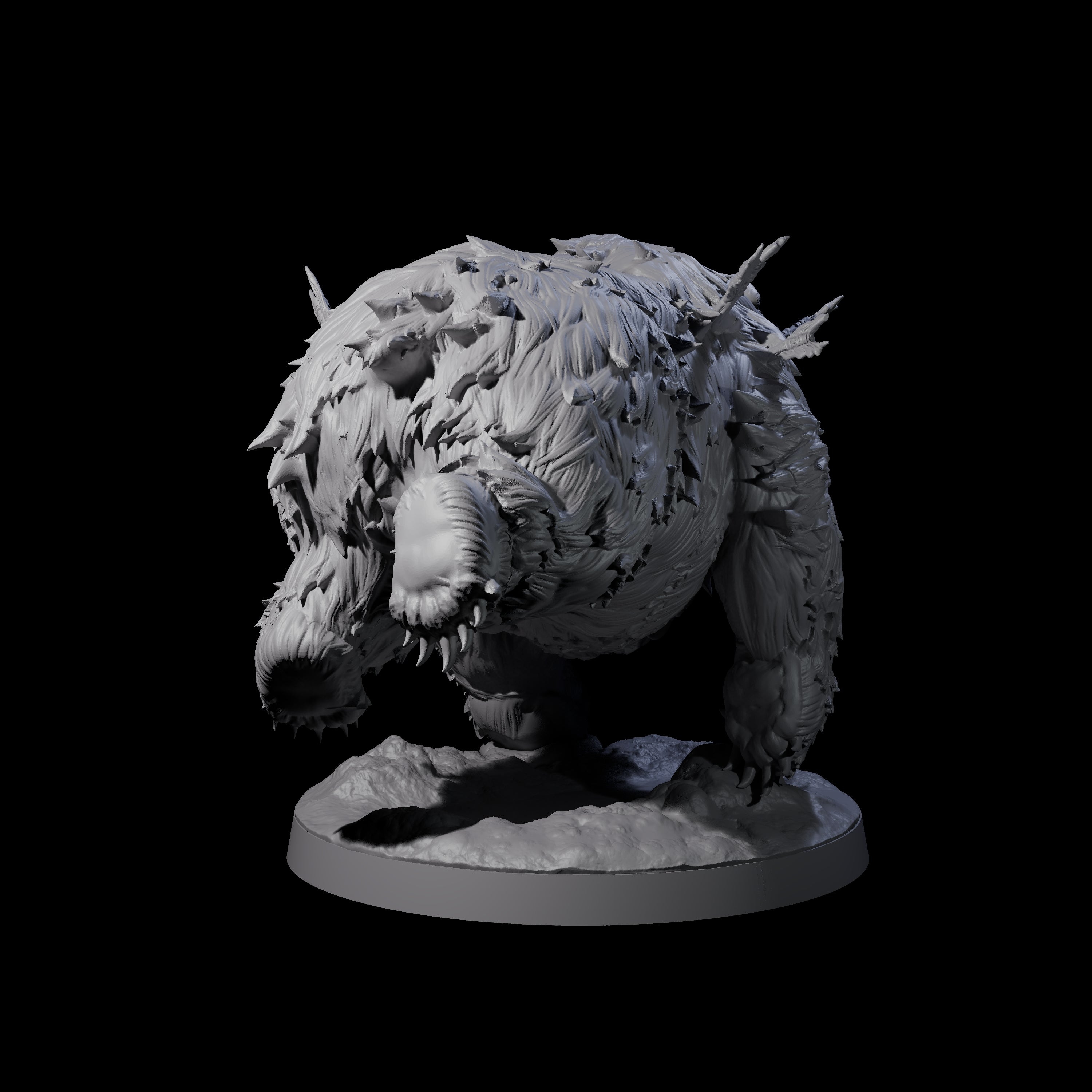 Battle Hardened Dire Bear B Miniature for Dungeons and Dragons, Pathfinder or other TTRPGs