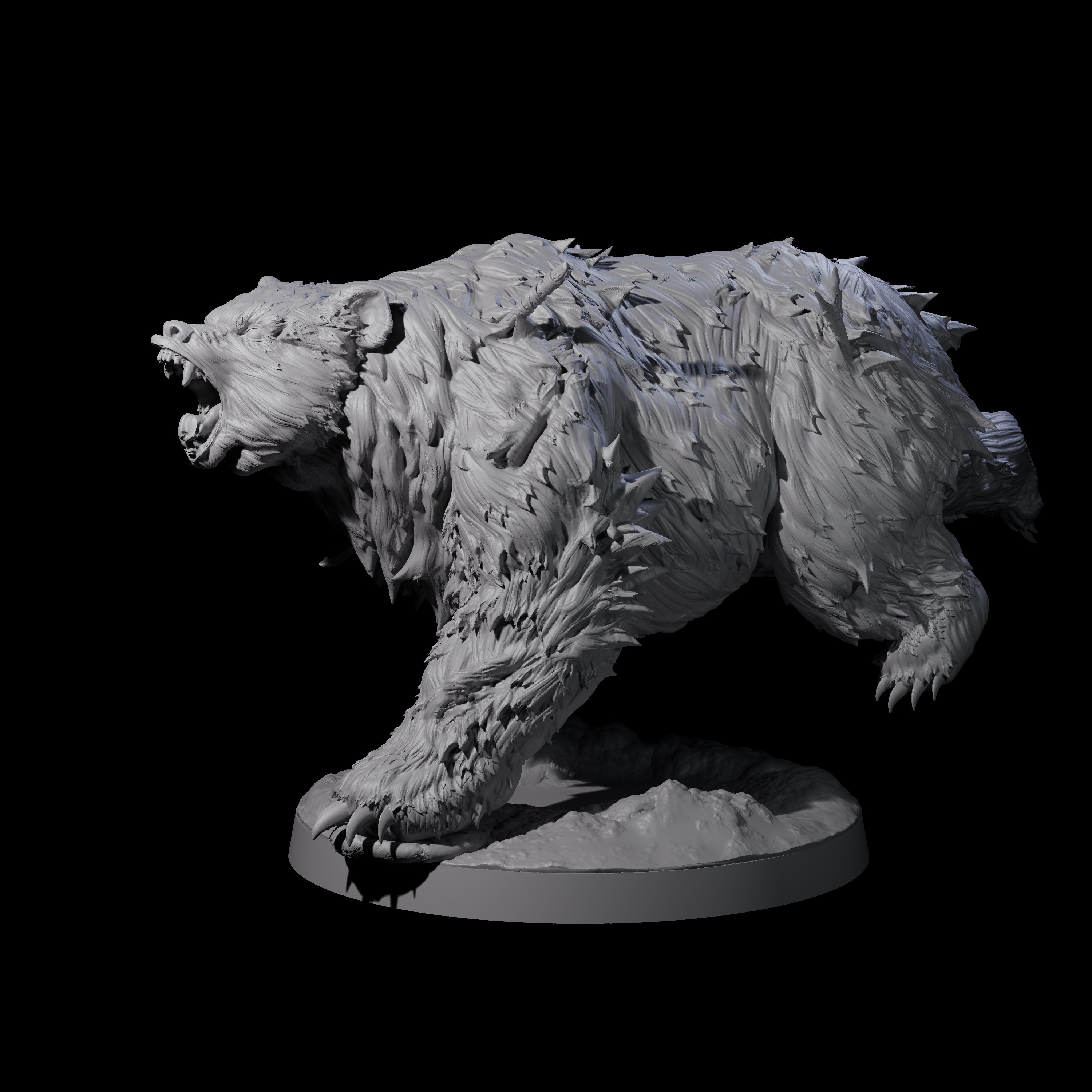 Battle Hardened Dire Bear B Miniature for Dungeons and Dragons, Pathfinder or other TTRPGs