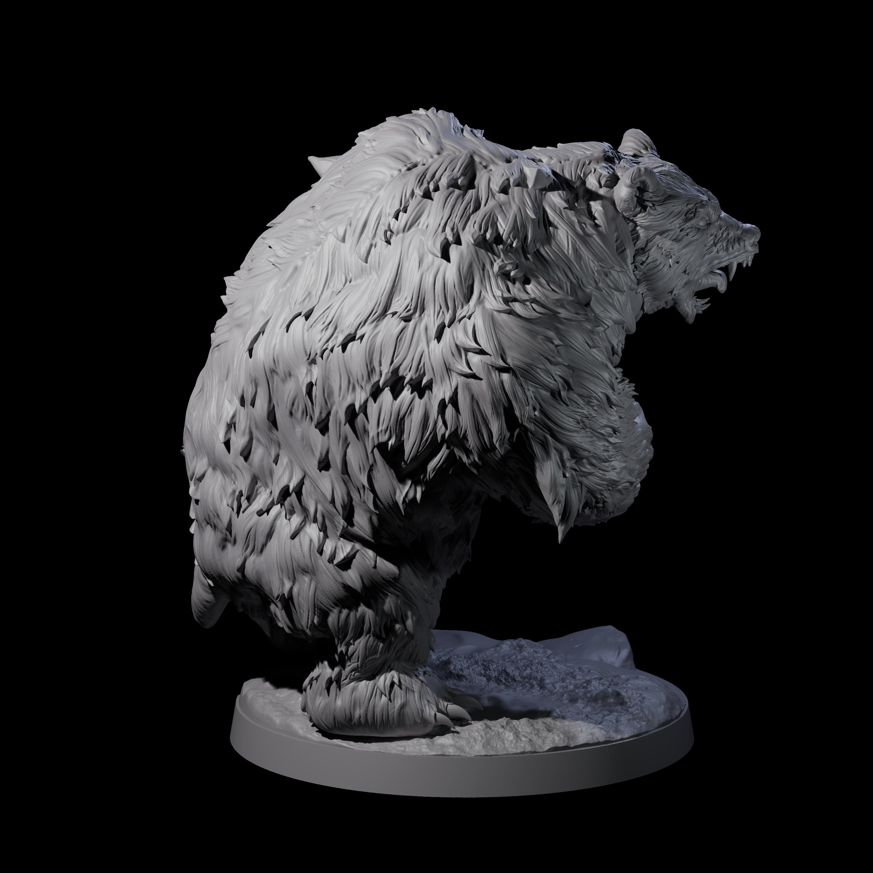 Battle Hardened Dire Bear C Miniature for Dungeons and Dragons, Pathfinder or other TTRPGs